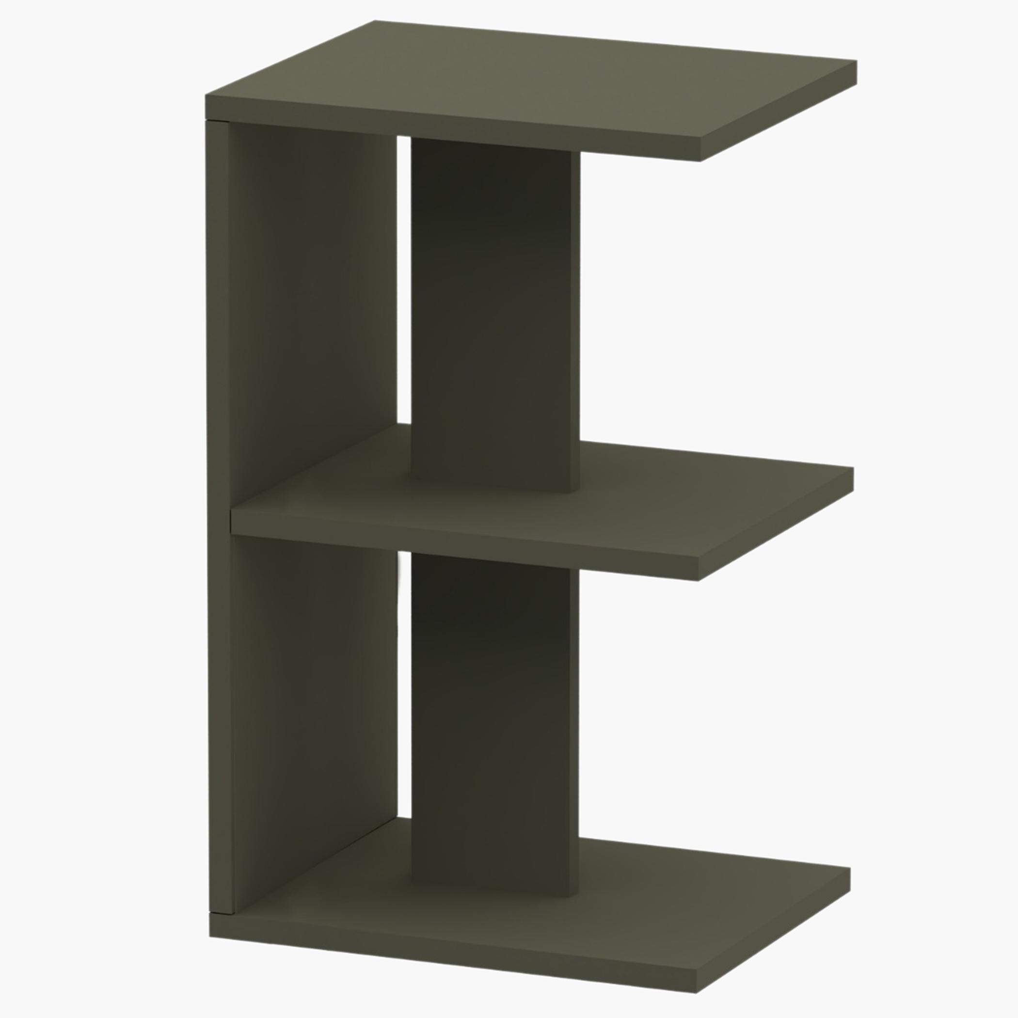 Modern E-Shape Night Stand - 38x30x62 cm-furniture-bedroom-nightstands-image-1