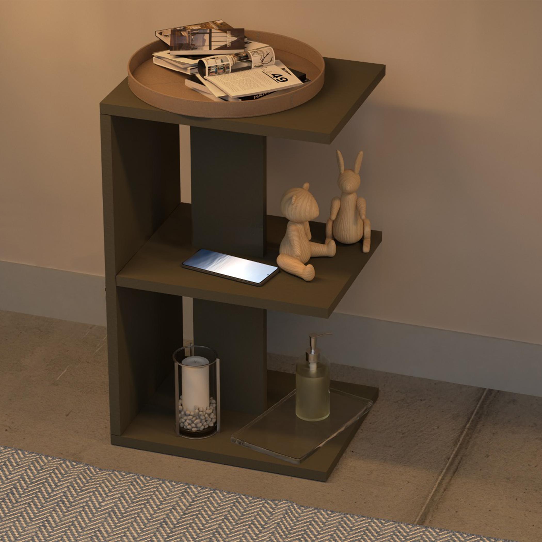 Modern E-Shape Night Stand - 38x30x62 cm-furniture-bedroom-nightstands-image-3