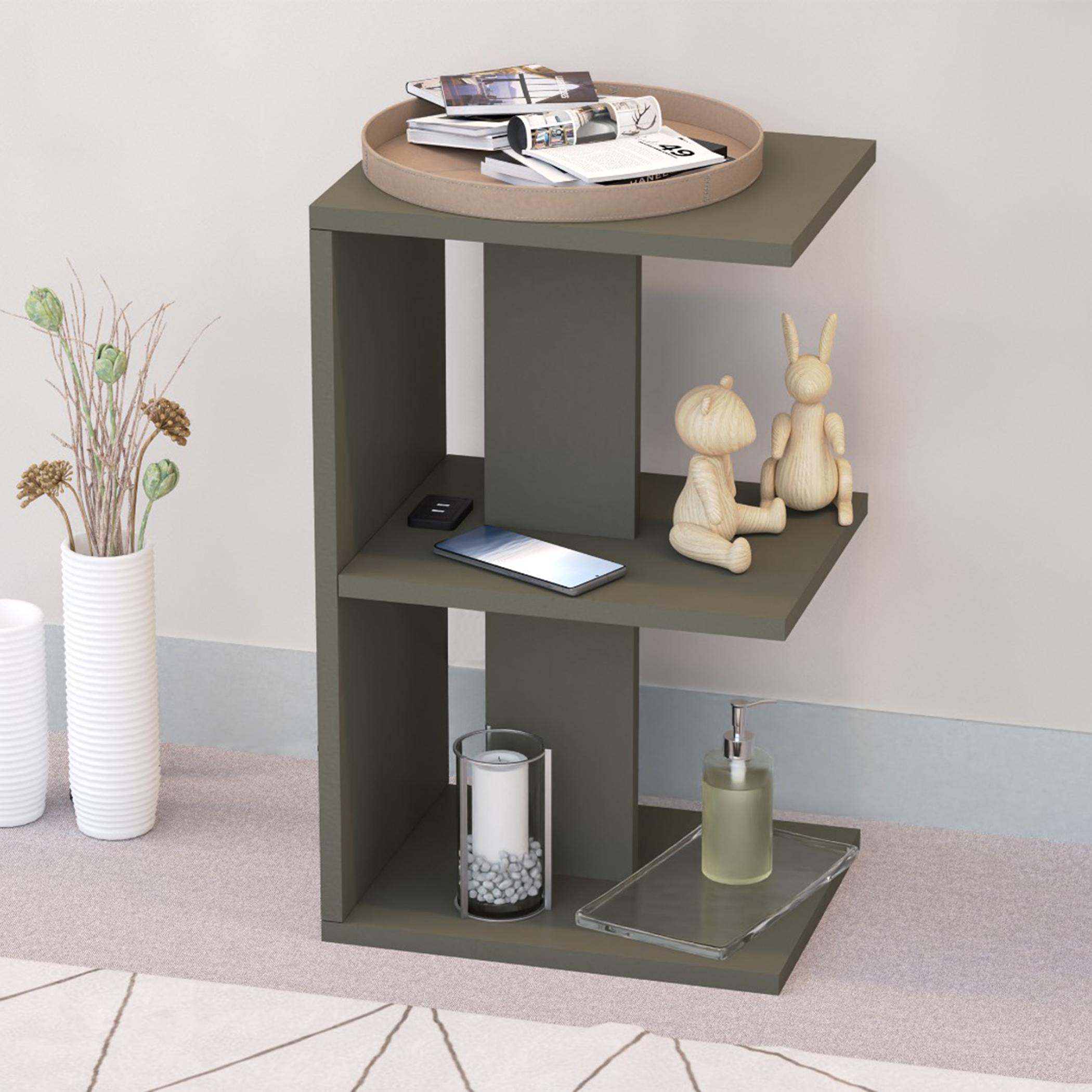 Modern E-Shape Night Stand - 38x30x62 cm-furniture-bedroom-nightstands-image-4