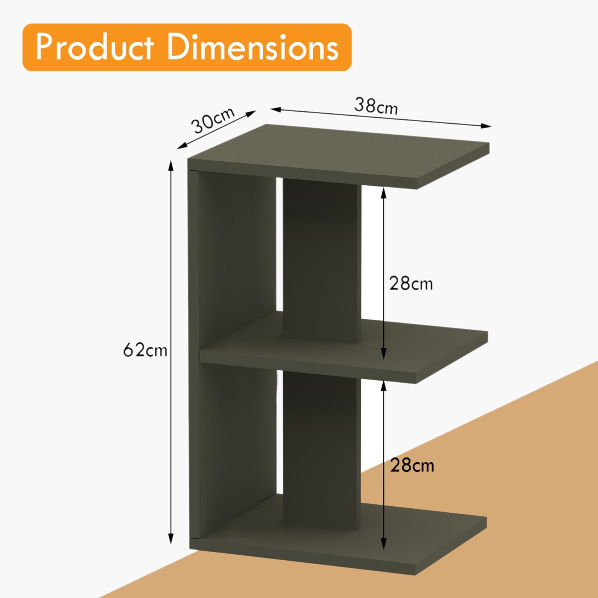 Modern E-Shape Night Stand - 38x30x62 cm-furniture-bedroom-nightstands-image-5
