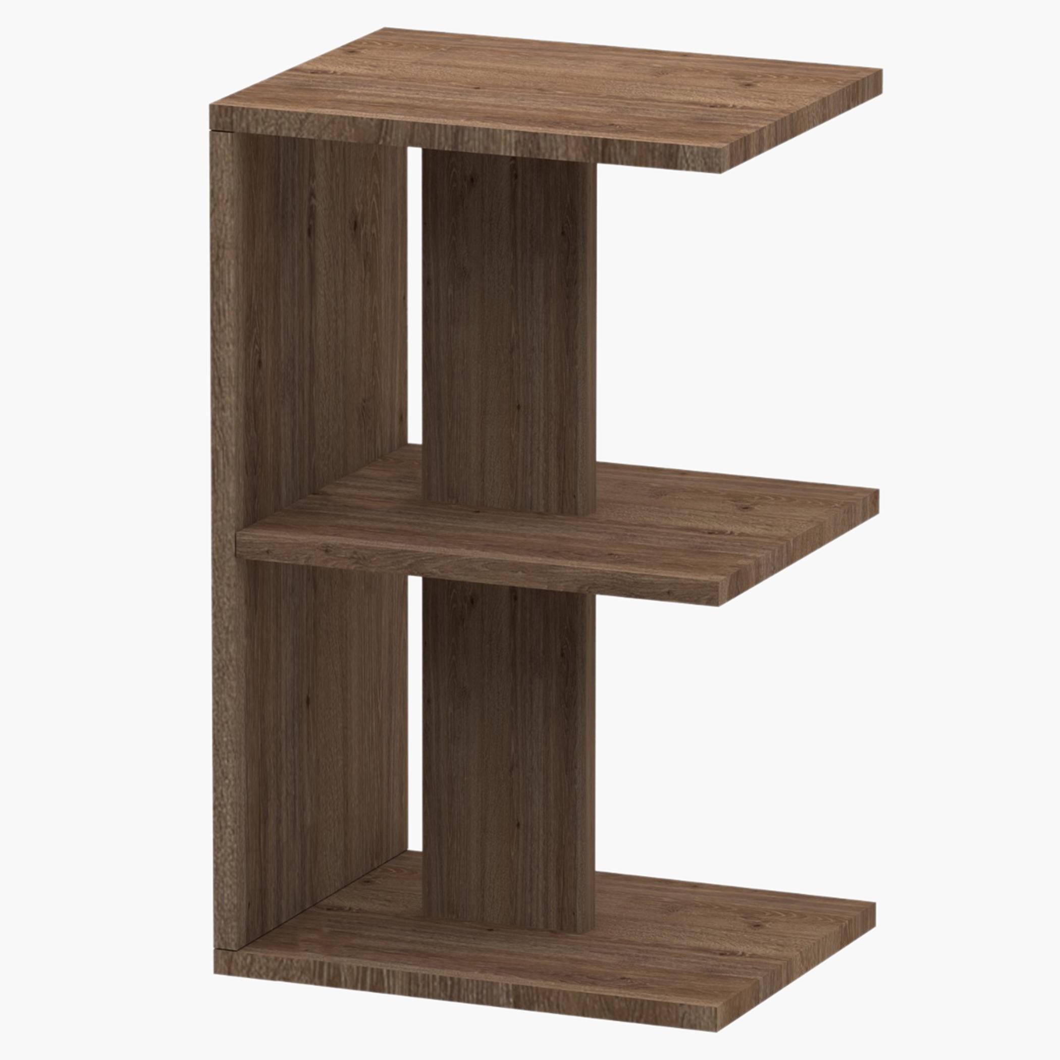 Modern E-Shape Nightstand - 38x30x62 cm-furniture-bedroom-nightstands-image-1
