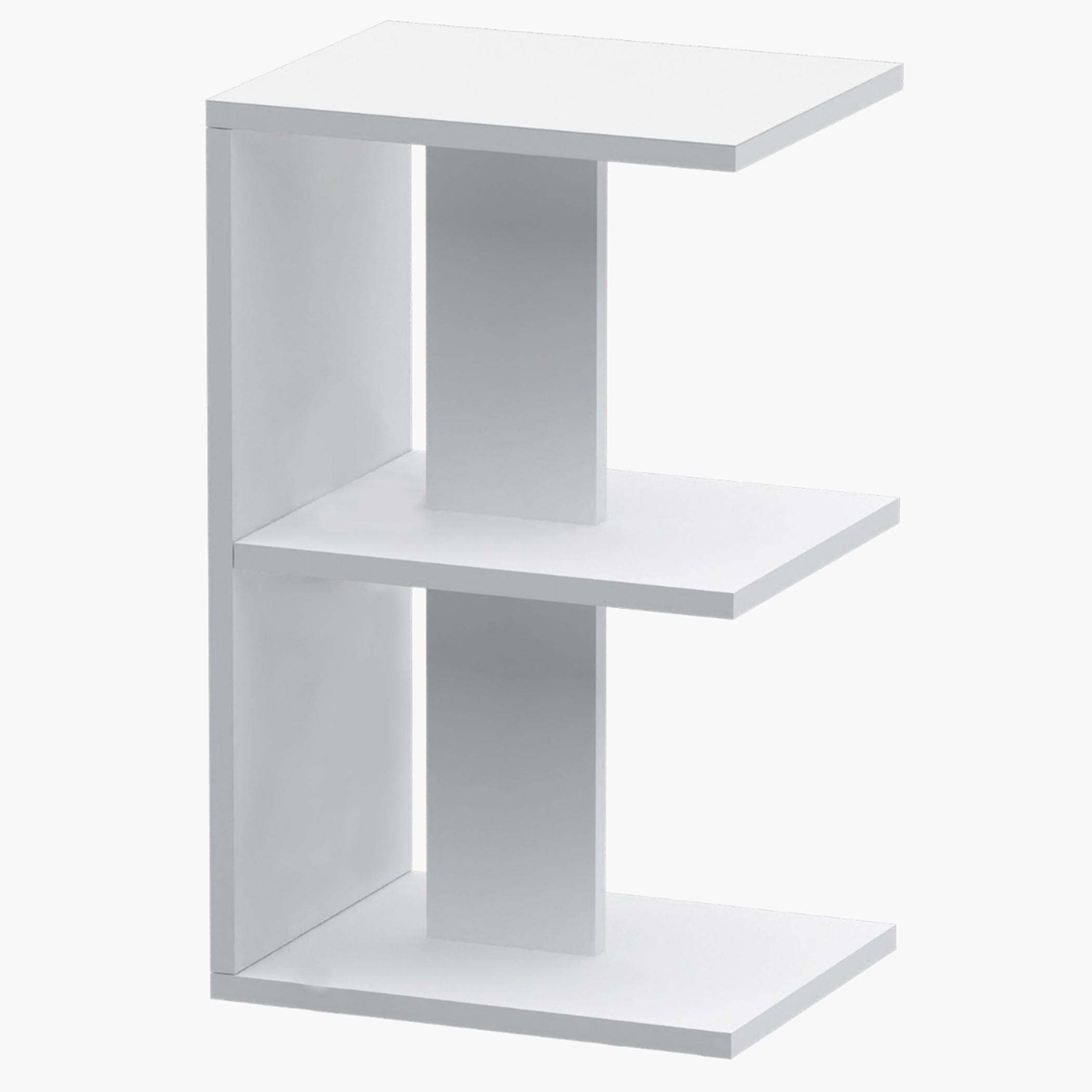 Modern E-Shape Nightstand - 38x30x62 cm-furniture-bedroom-nightstands-image-1