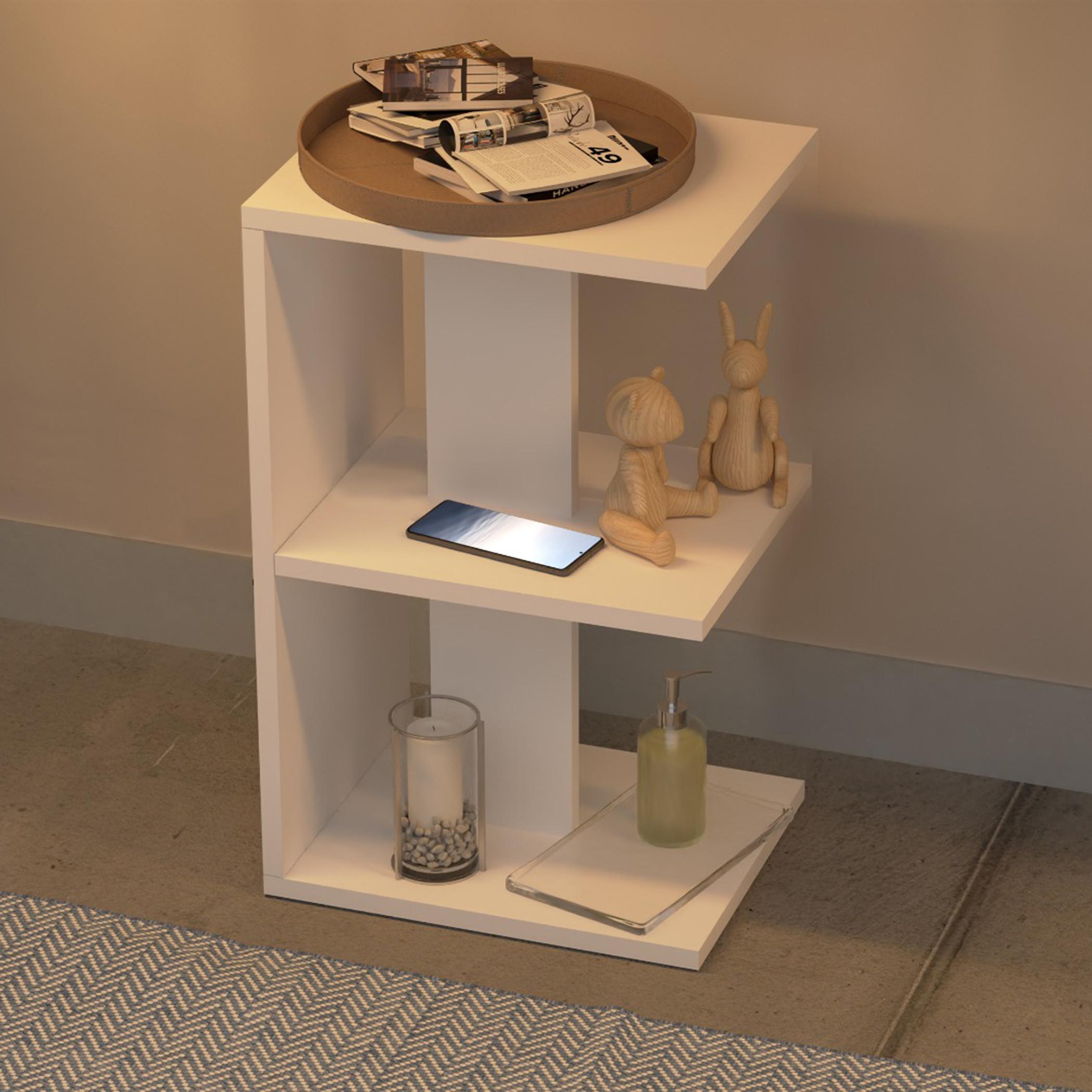 Modern E-Shape Nightstand - 38x30x62 cm-furniture-bedroom-nightstands-image-3