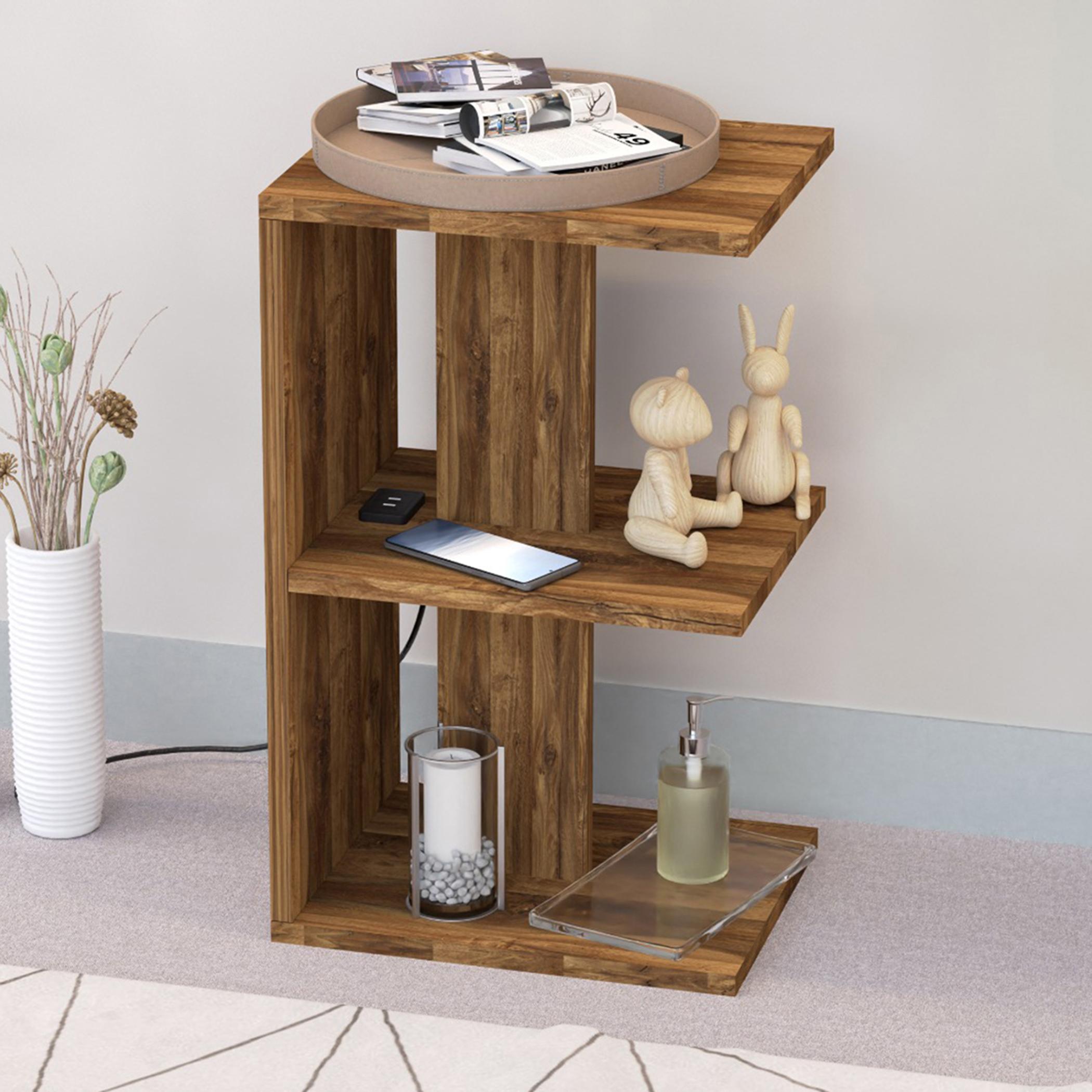 Modern E-Shape Night Stand - 30x38x62 cm-furniture-bedroom-nightstands-image-4