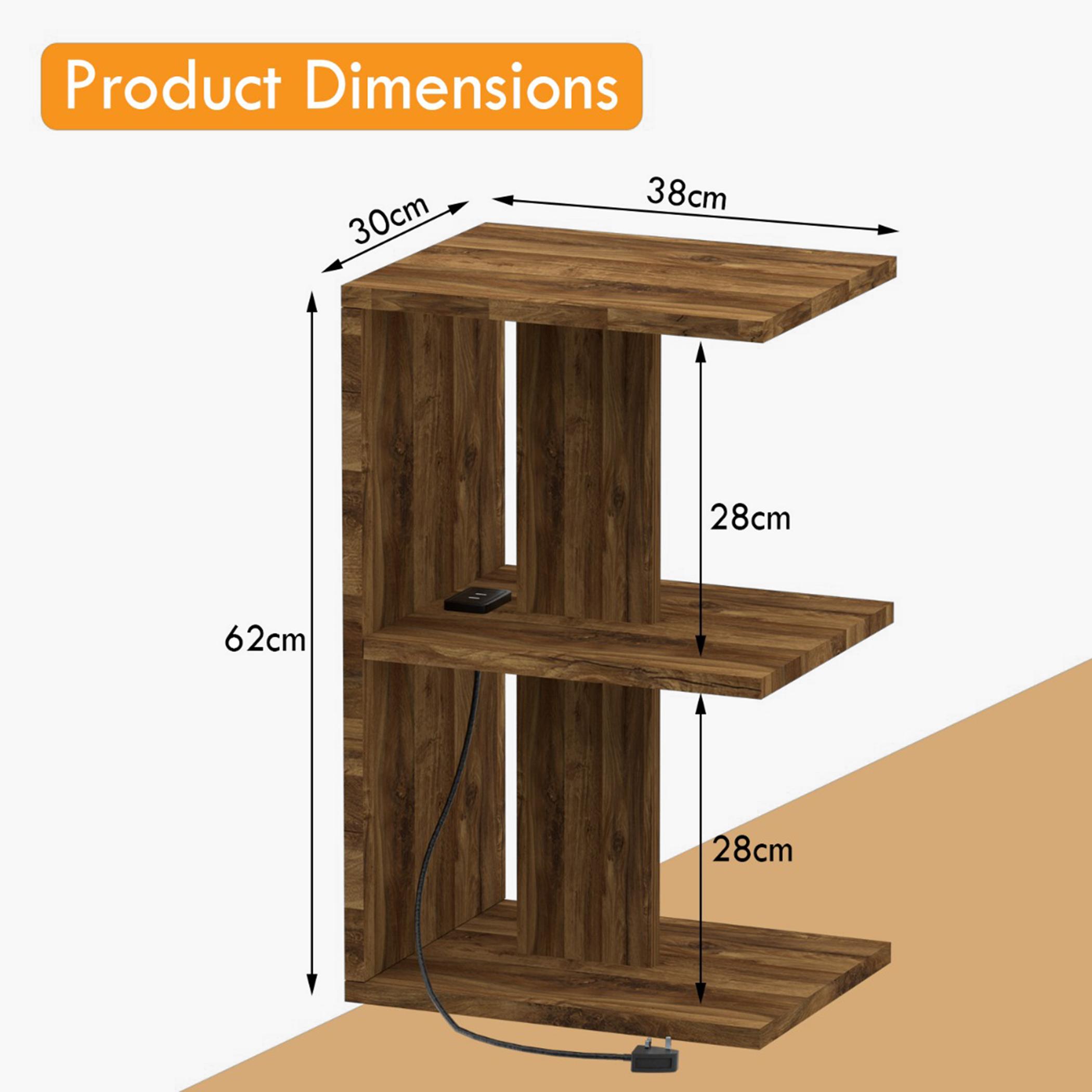 Modern E-Shape Night Stand - 30x38x62 cm-furniture-bedroom-nightstands-image-5