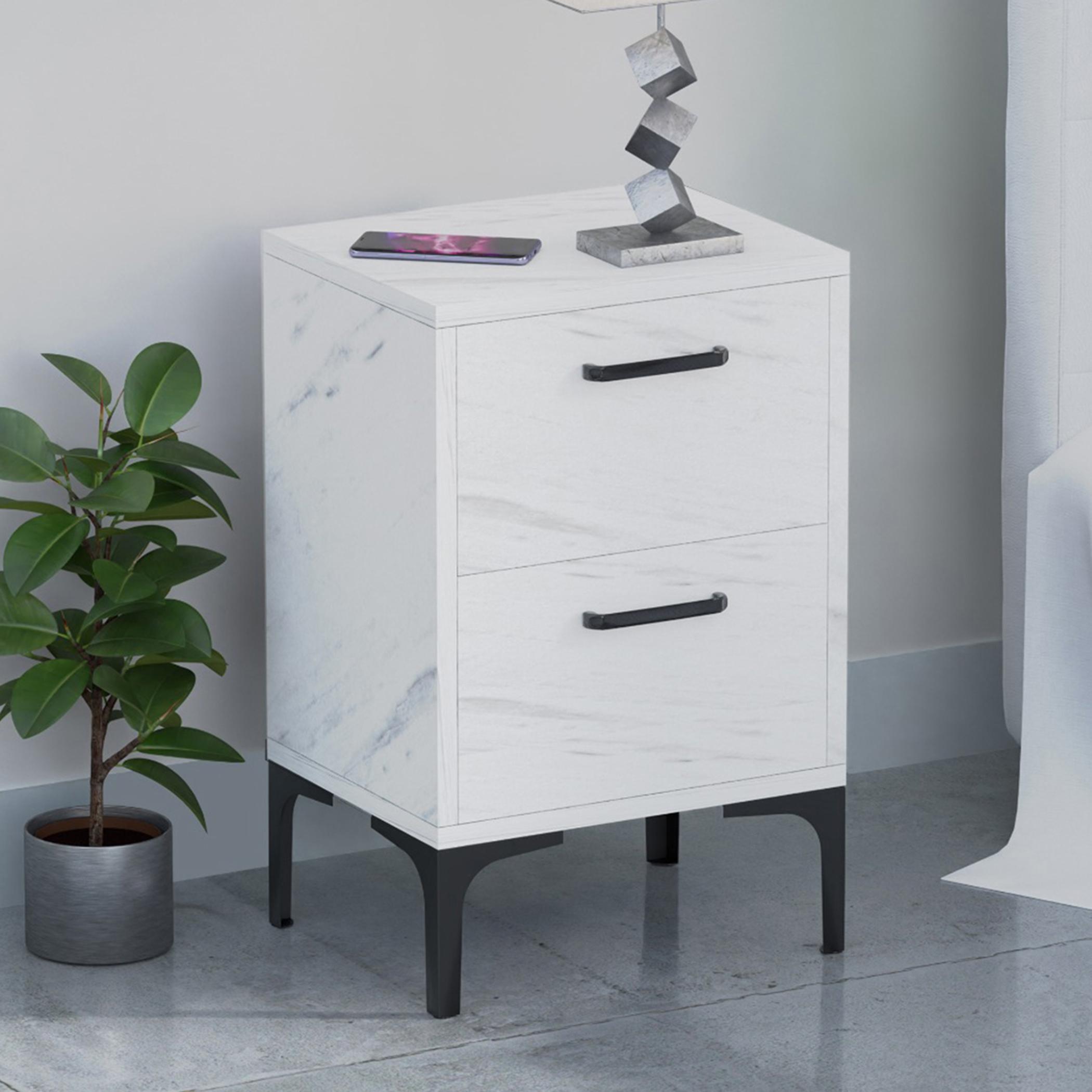 Modern Nightstand - 38x30x60 cm-furniture-bedroom-nightstands-image-2