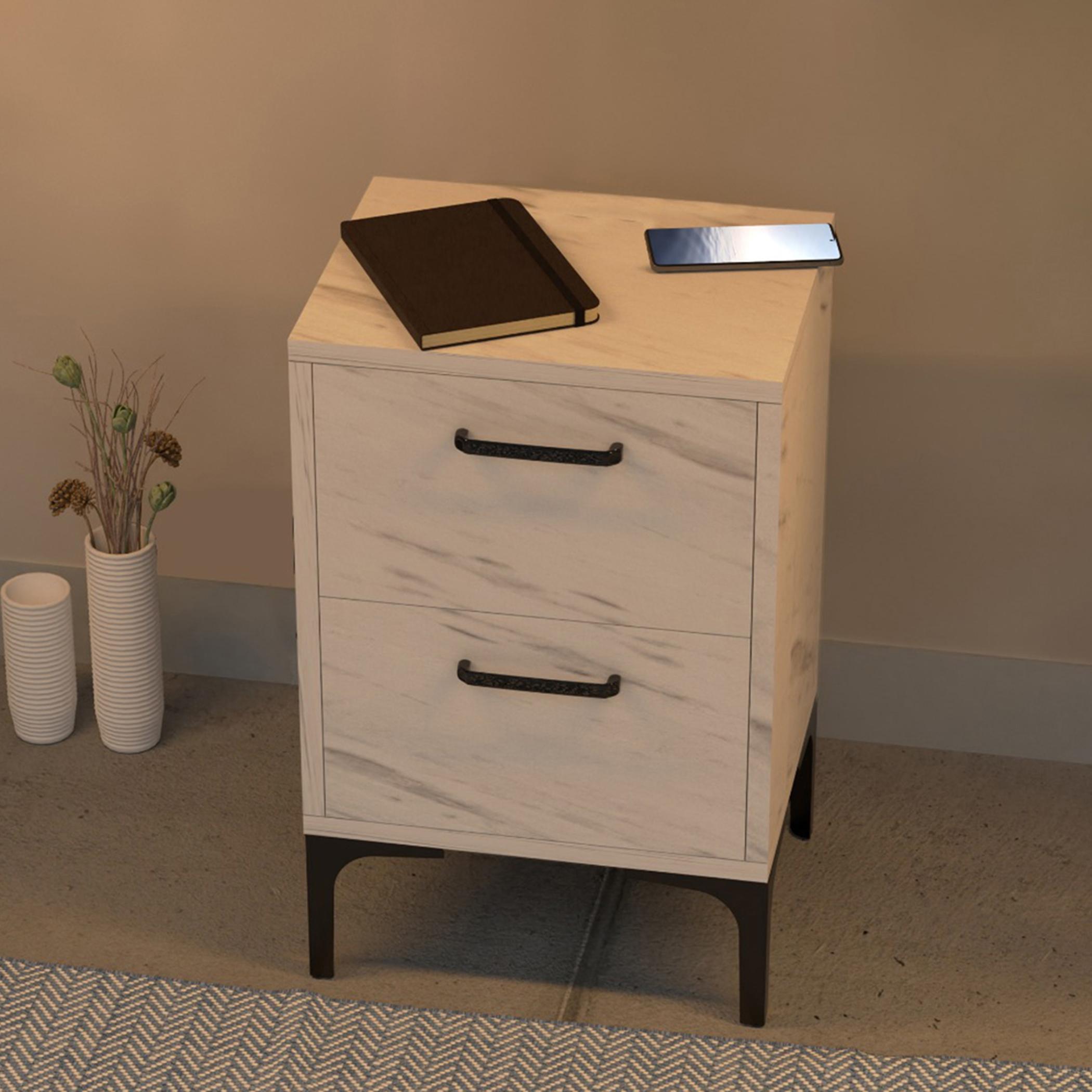 Modern Nightstand - 38x30x60 cm-furniture-bedroom-nightstands-image-3