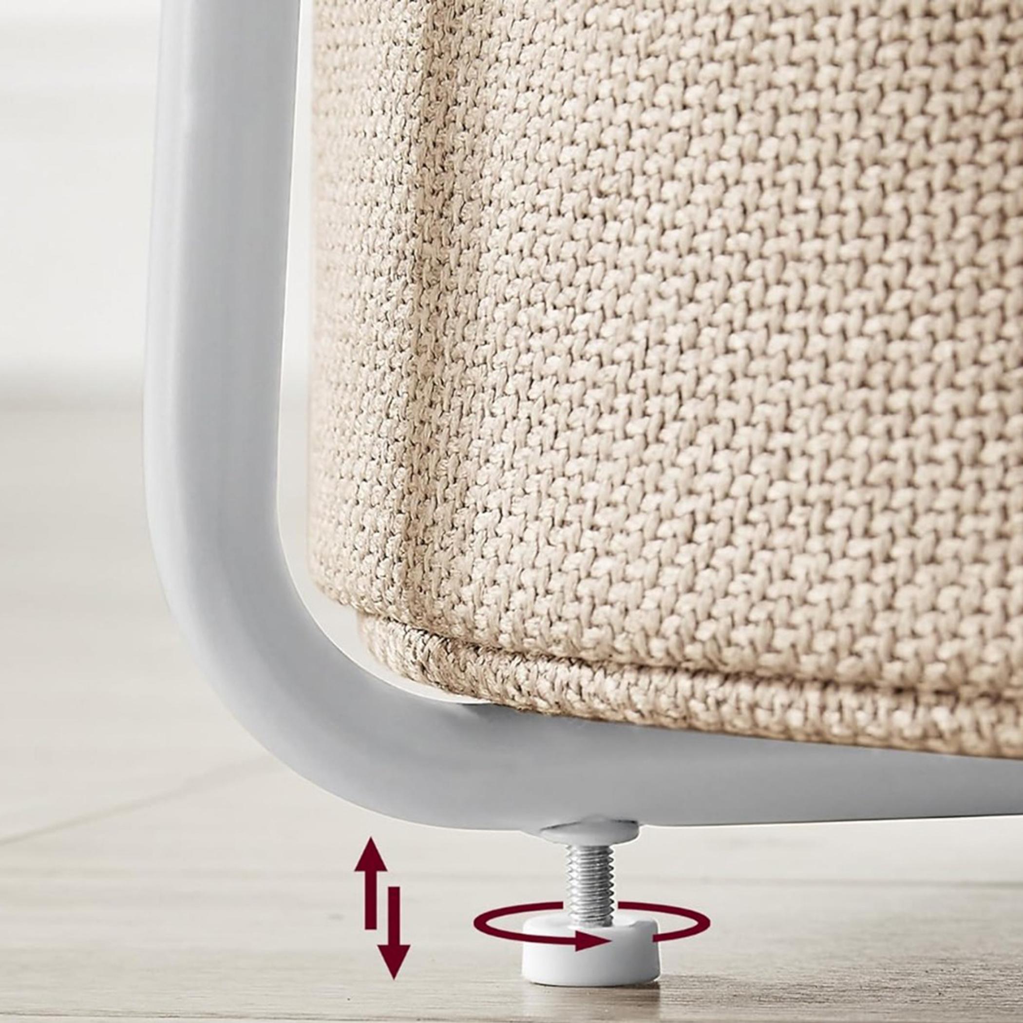 Vasagle Modern Side Table with Fabric Basket - 45x45x50 cm-furniture-livingroom-sideandendtables-image-8