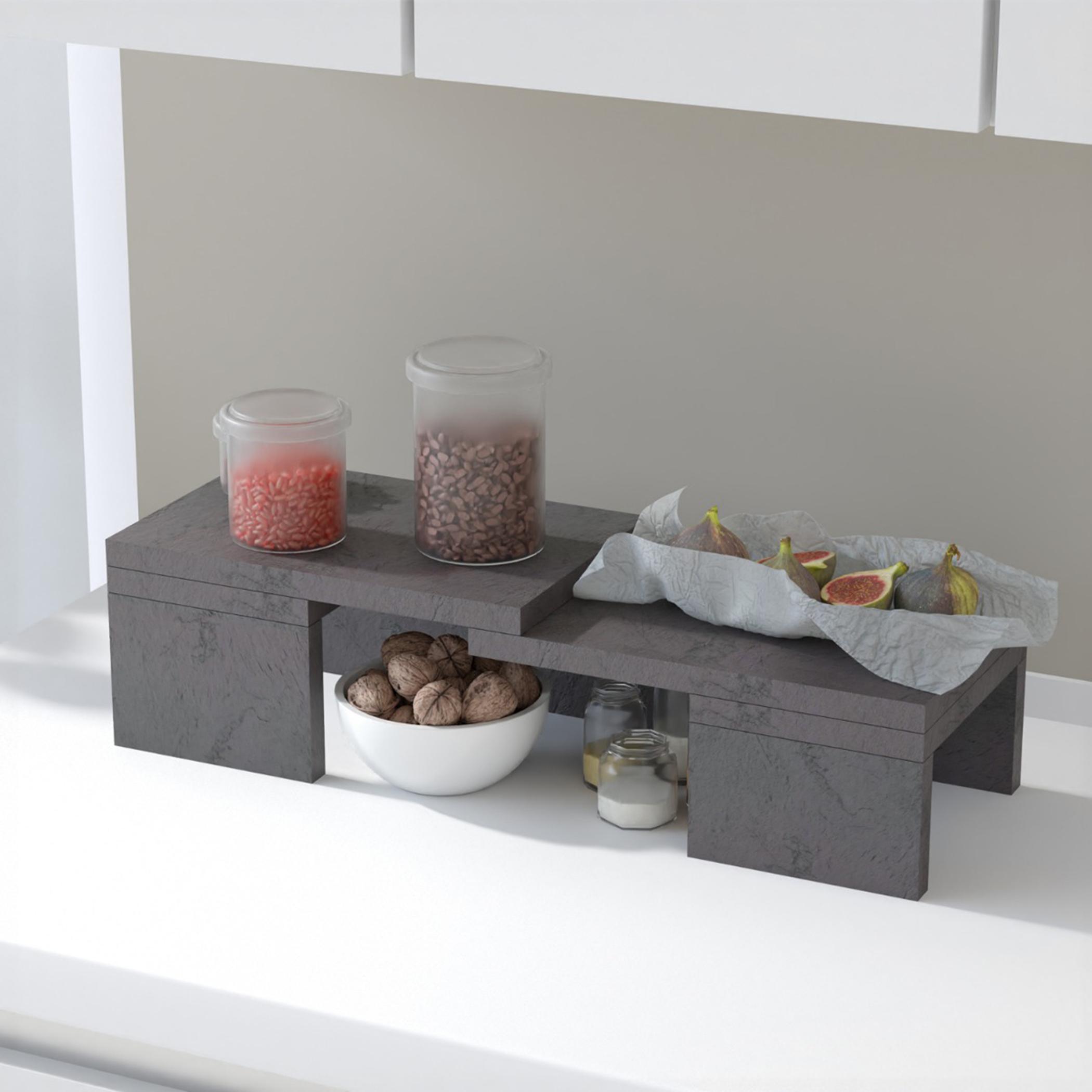 Wooden Kitchen Storage Shelf - 60x20x15 cms-household-kitchen-kitchenorganising-countertoporganising-image-1