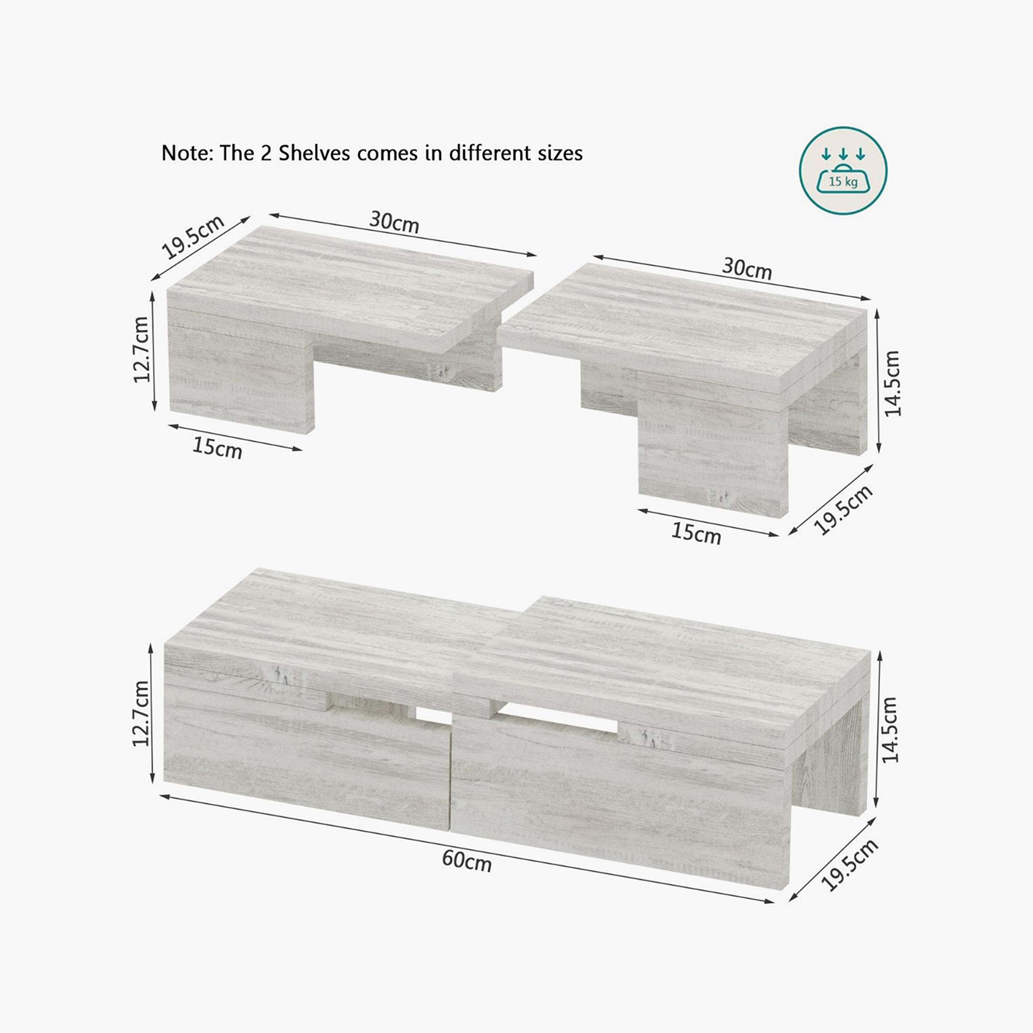 Wooden Interlocking Storage Rack - 60x19.5x14.5 cm-household-kitchen-kitchenorganising-countertoporganising-image-2