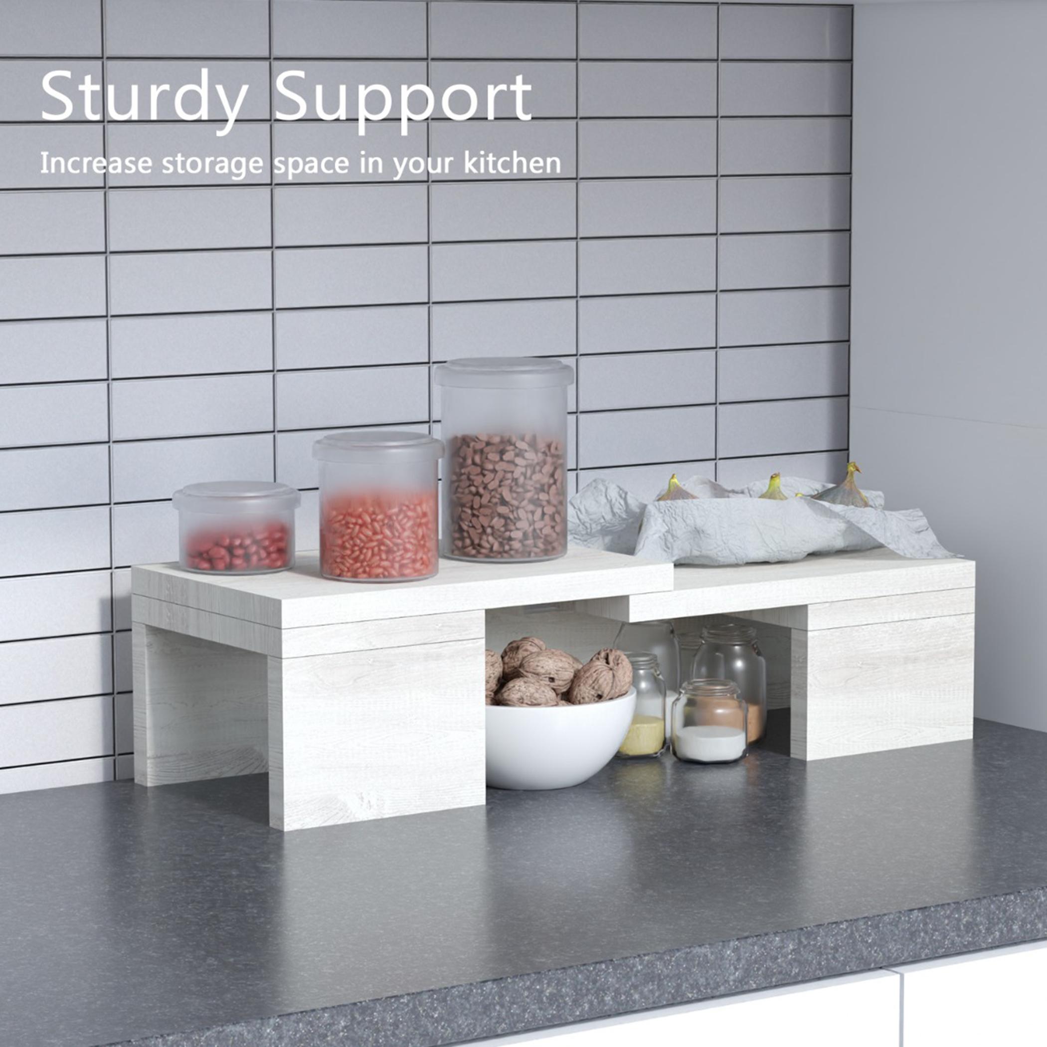 Wooden Interlocking Storage Rack - 60x19.5x14.5 cm-household-kitchen-kitchenorganising-countertoporganising-image-3