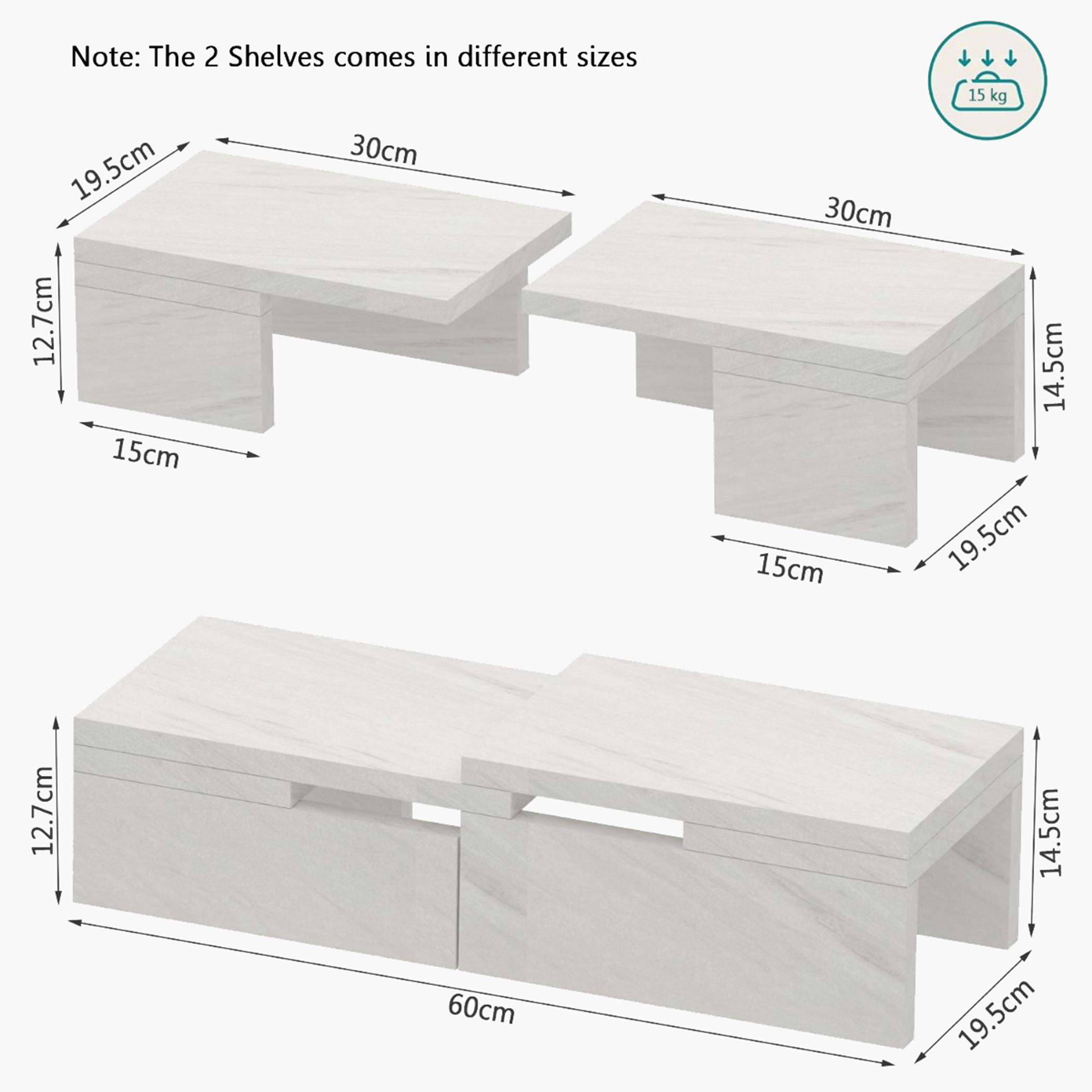 Wooden Interlocking Storage Rack - 60x20x15 cm-household-kitchen-kitchenorganising-countertoporganising-image-2