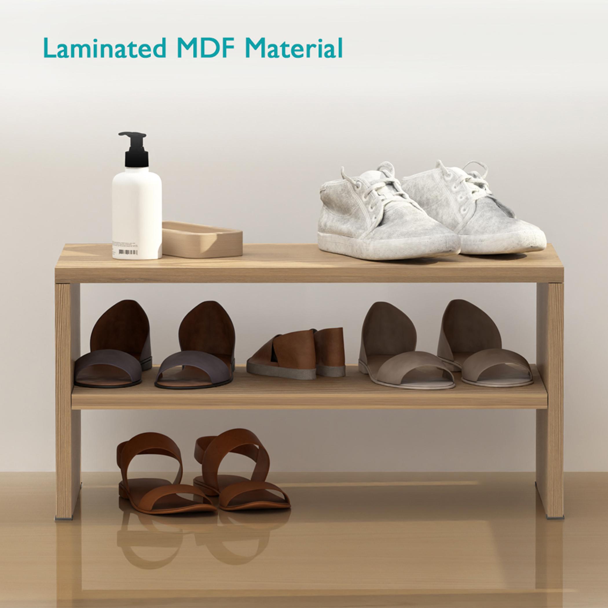 Wooden 2-Tier Shoe Rack - 60x30x30 cms-furniture-livingroom-shoeracks-image-3