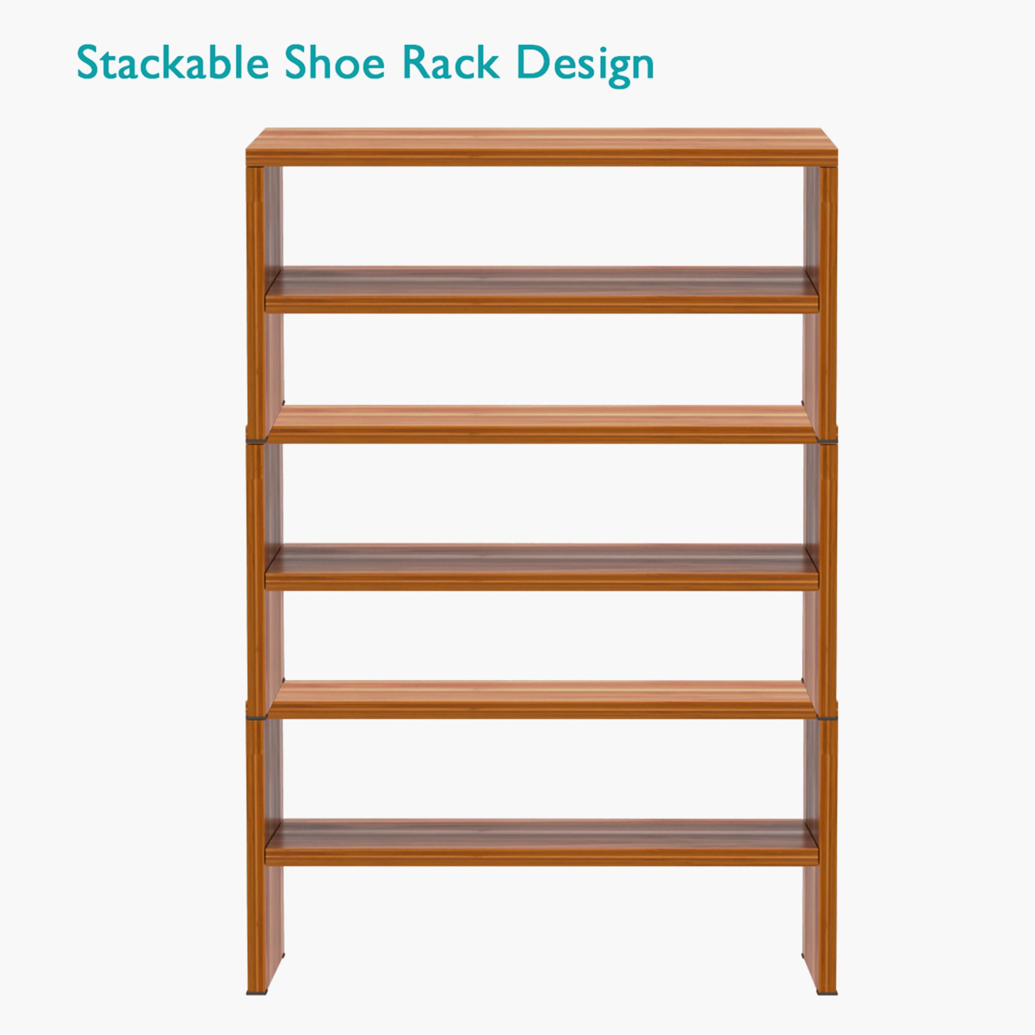Wooden 2-Tier Shoe Rack - 60x30x30 cm-furniture-livingroom-shoeracks-image-5