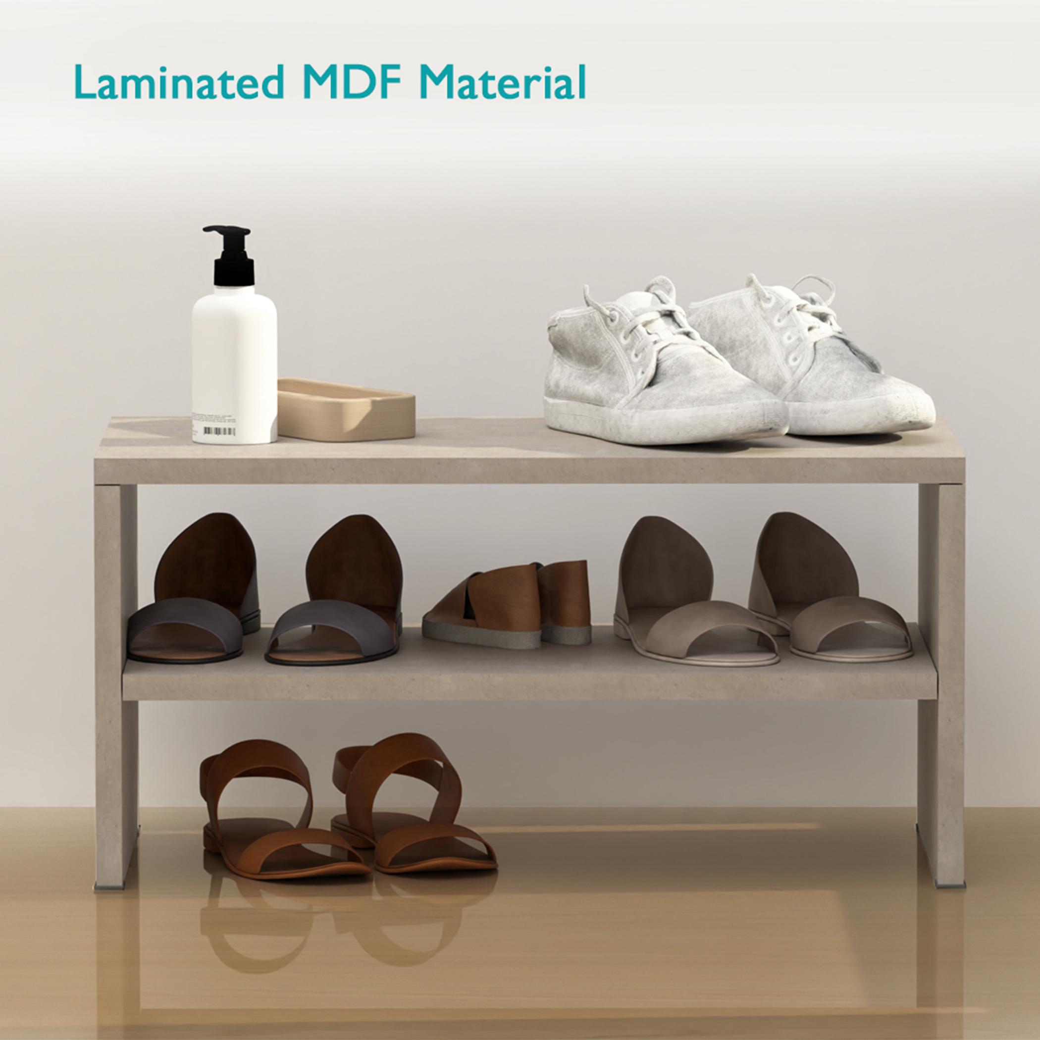 Wooden 2-Tier Stackable Shoe Rack - 60x30x30 cm-furniture-livingroom-shoeracks-image-3