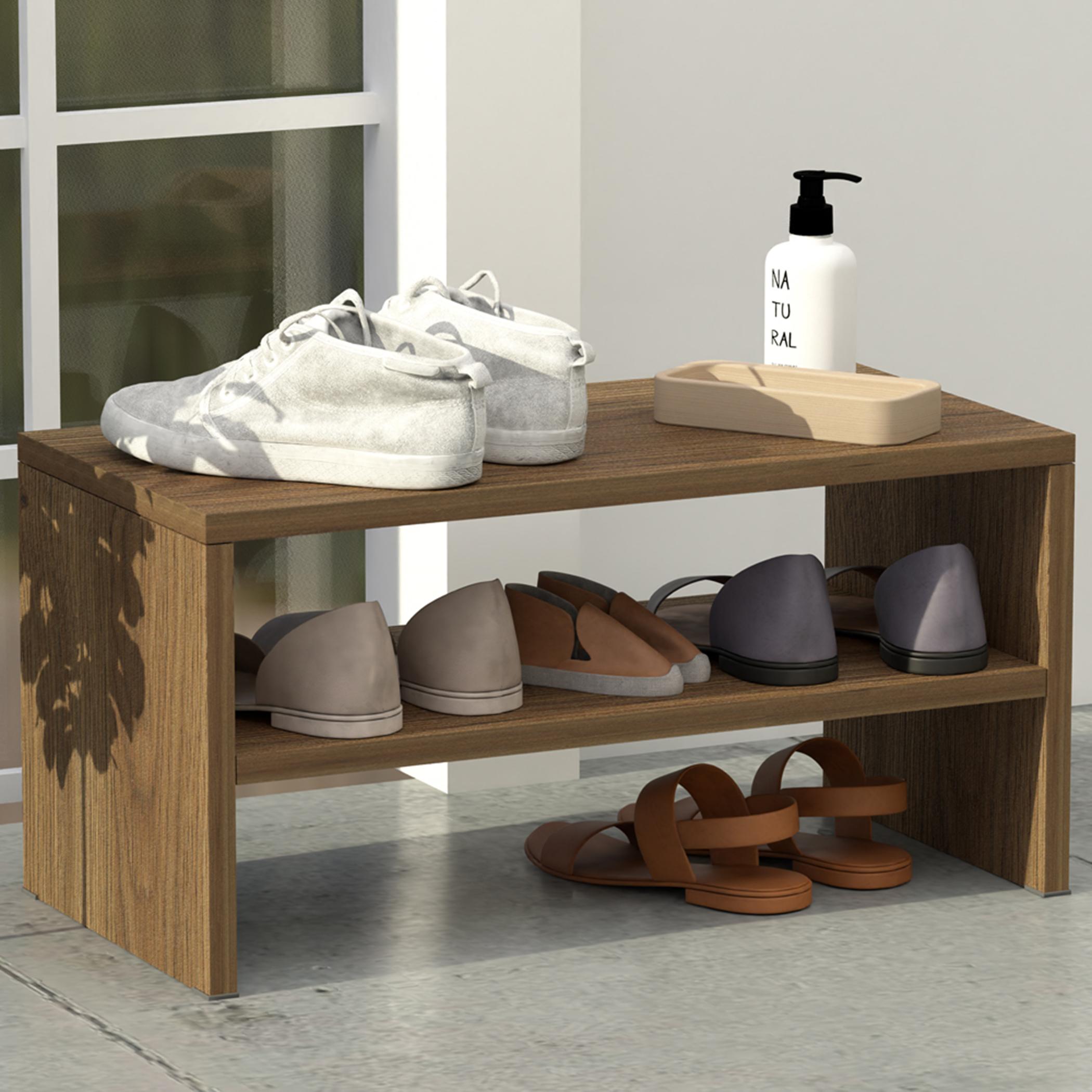 Open 2-Tier Shoe Rack - 60x30x30 cm-furniture-livingroom-shoeracks-image-1