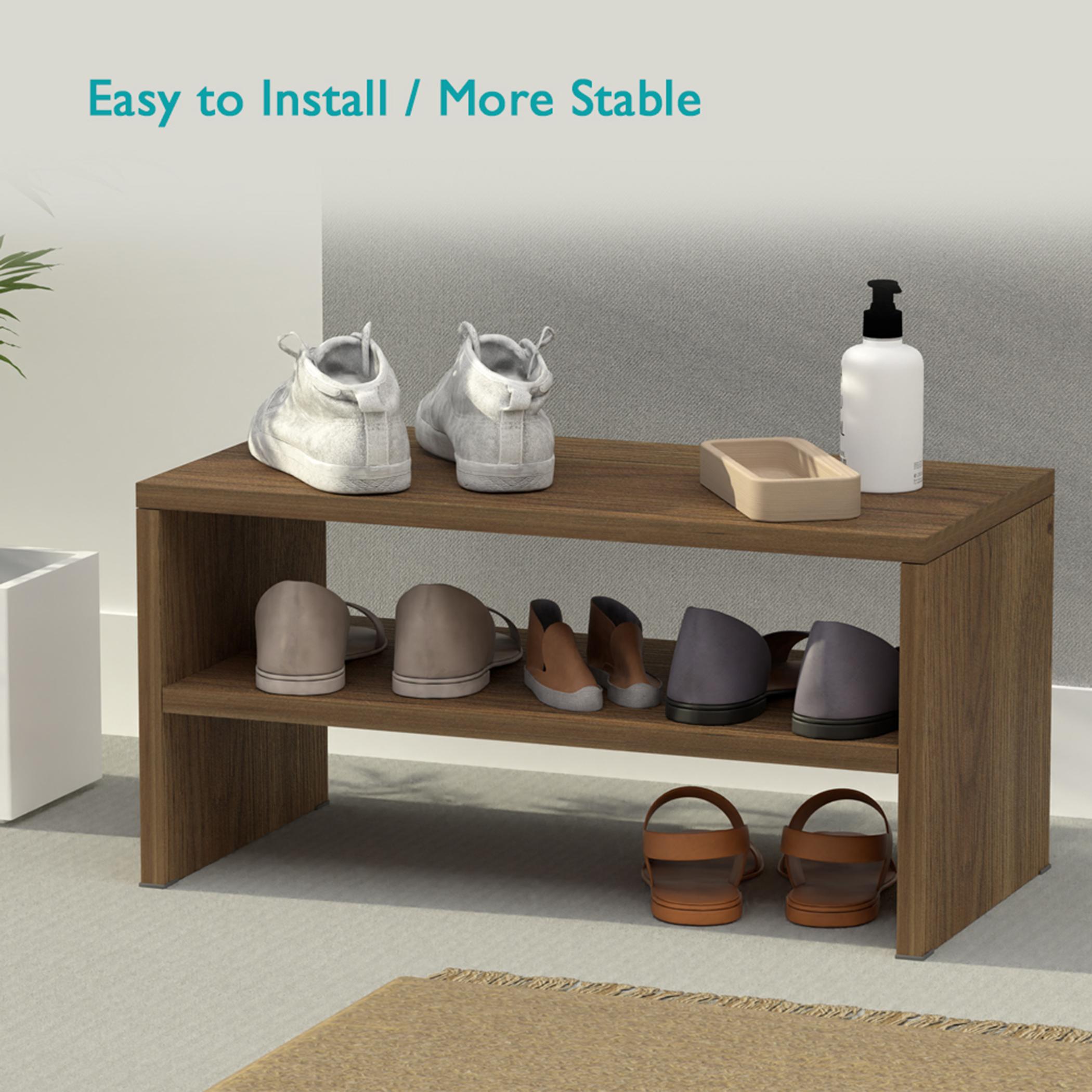 Open 2-Tier Shoe Rack - 60x30x30 cm-furniture-livingroom-shoeracks-image-4