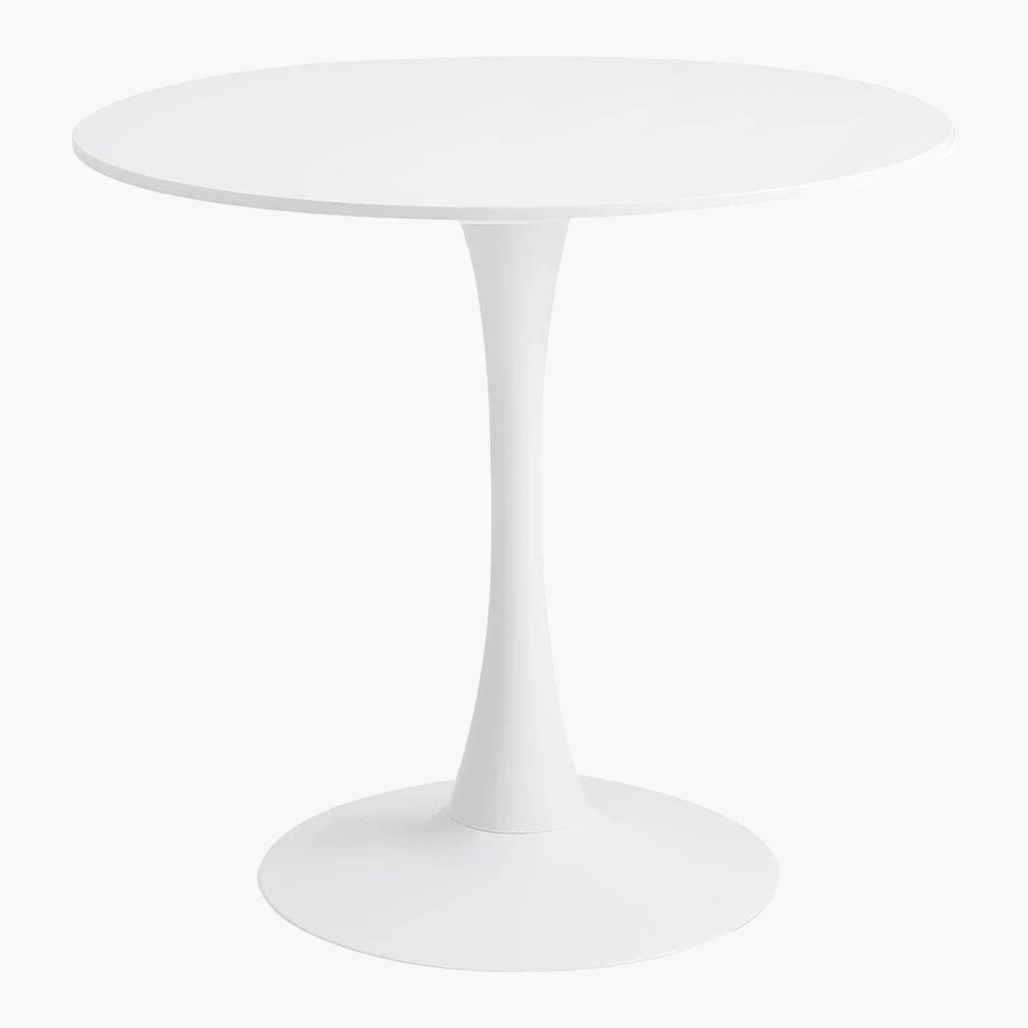 Projekt Wooden Top Table with Pedestal Base - 100x 74x74 cm-furniture-livingroom-consoletablesandmirrors-image-1