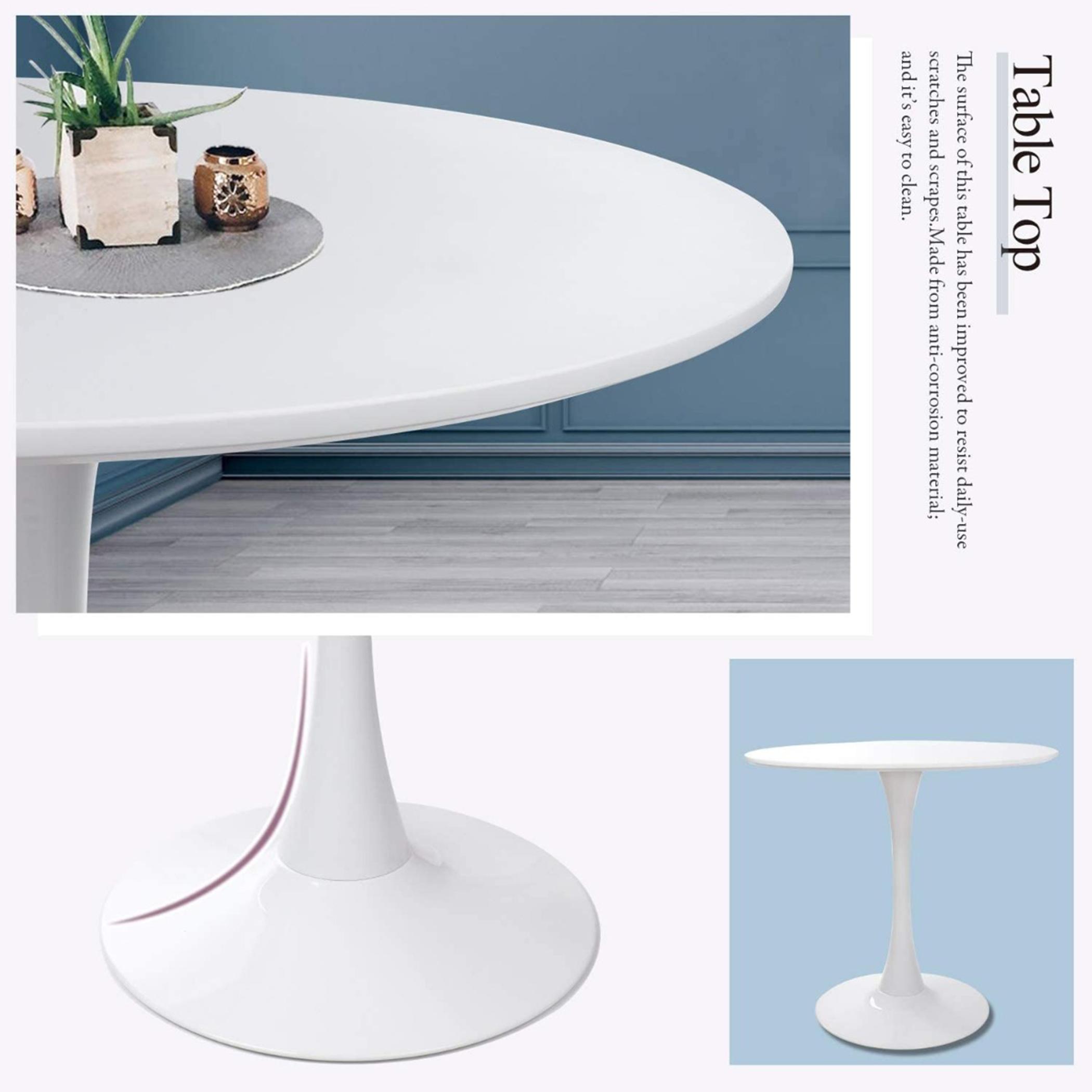 Projekt Wooden Top Table with Pedestal Base - 100x 74x74 cm-furniture-livingroom-consoletablesandmirrors-image-5