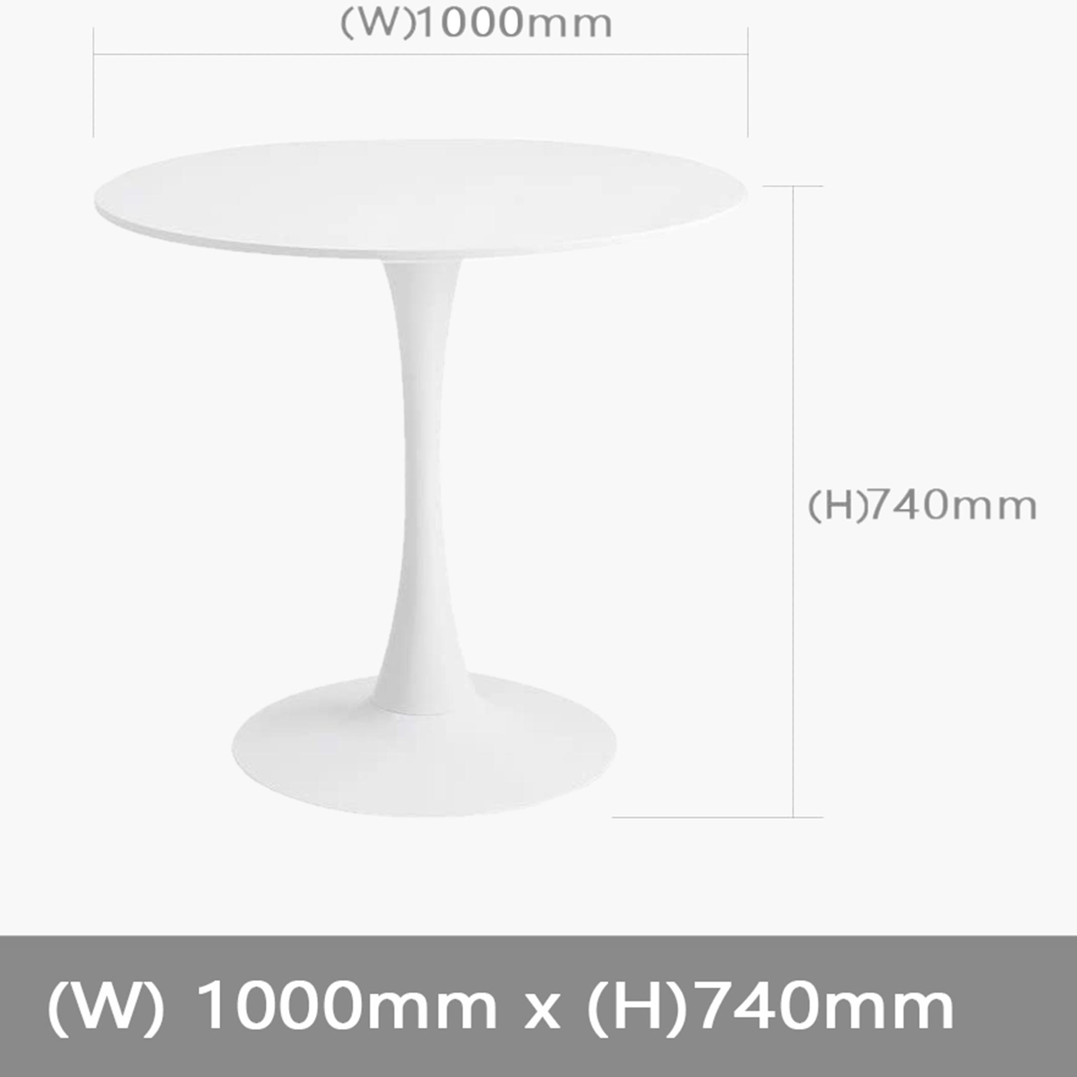 Projekt Wooden Top Table with Pedestal Base - 100x 74x74 cm-furniture-livingroom-consoletablesandmirrors-image-6