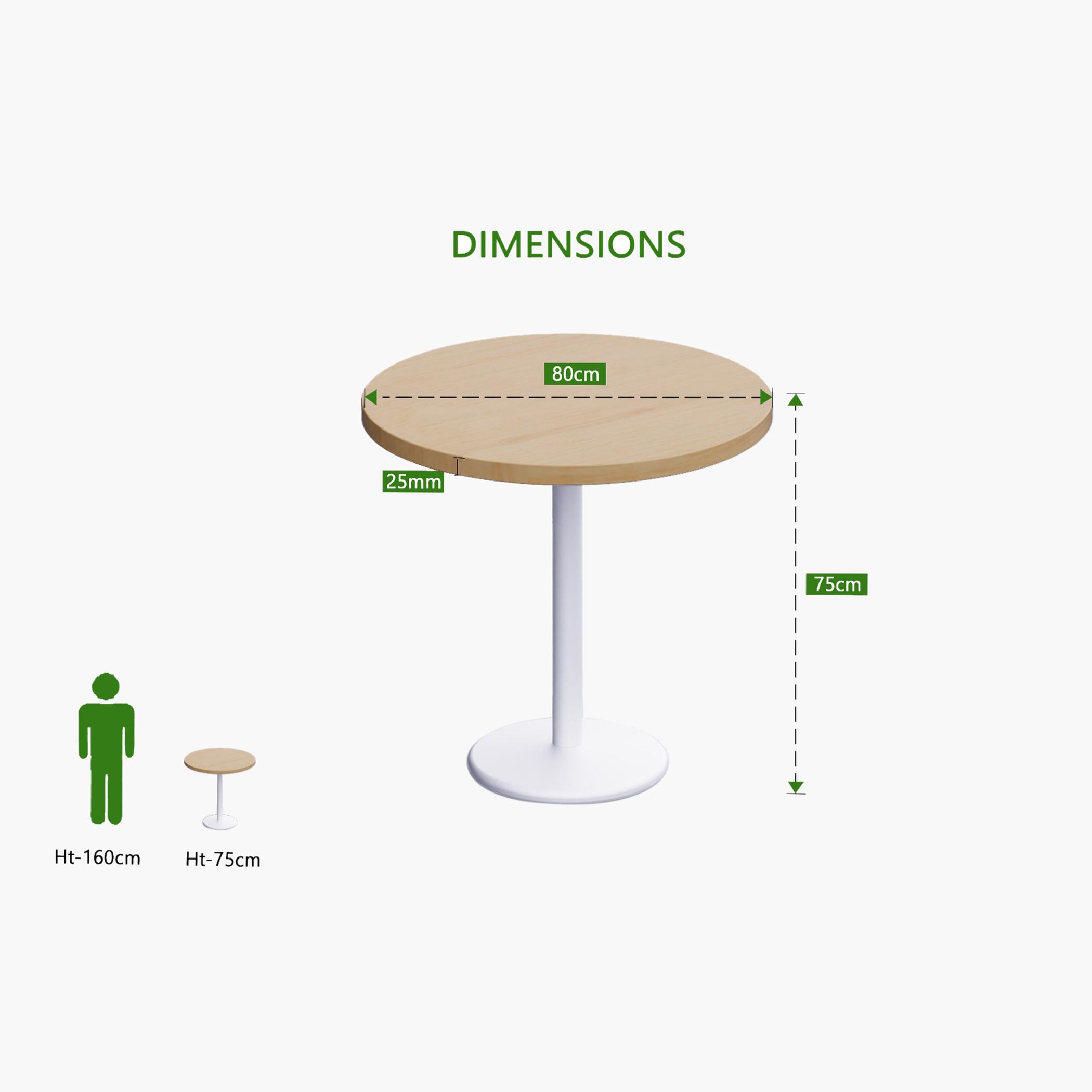Rodo Wooden Top Table with Pedestal Base - 80x25x75 cm-furniture-livingroom-consoletablesandmirrors-image-4
