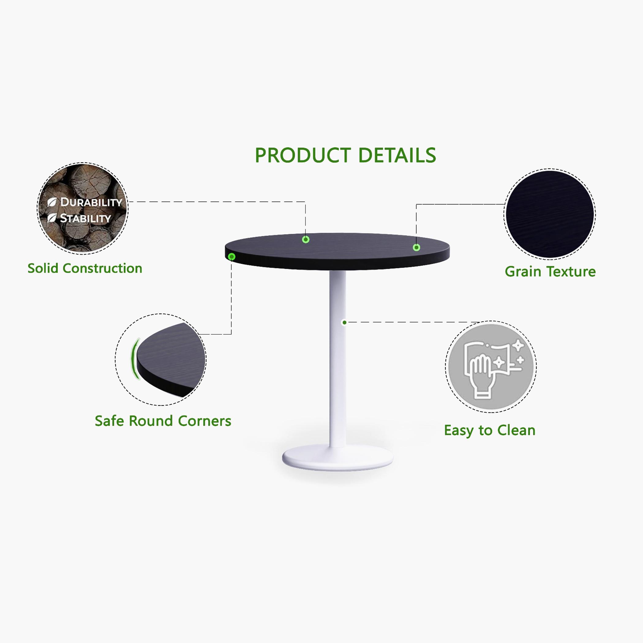 Rodo 500E Round Table with Pedestal Base - 80x2.5x75 cm-furniture-livingroom-consoletablesandmirrors-image-2