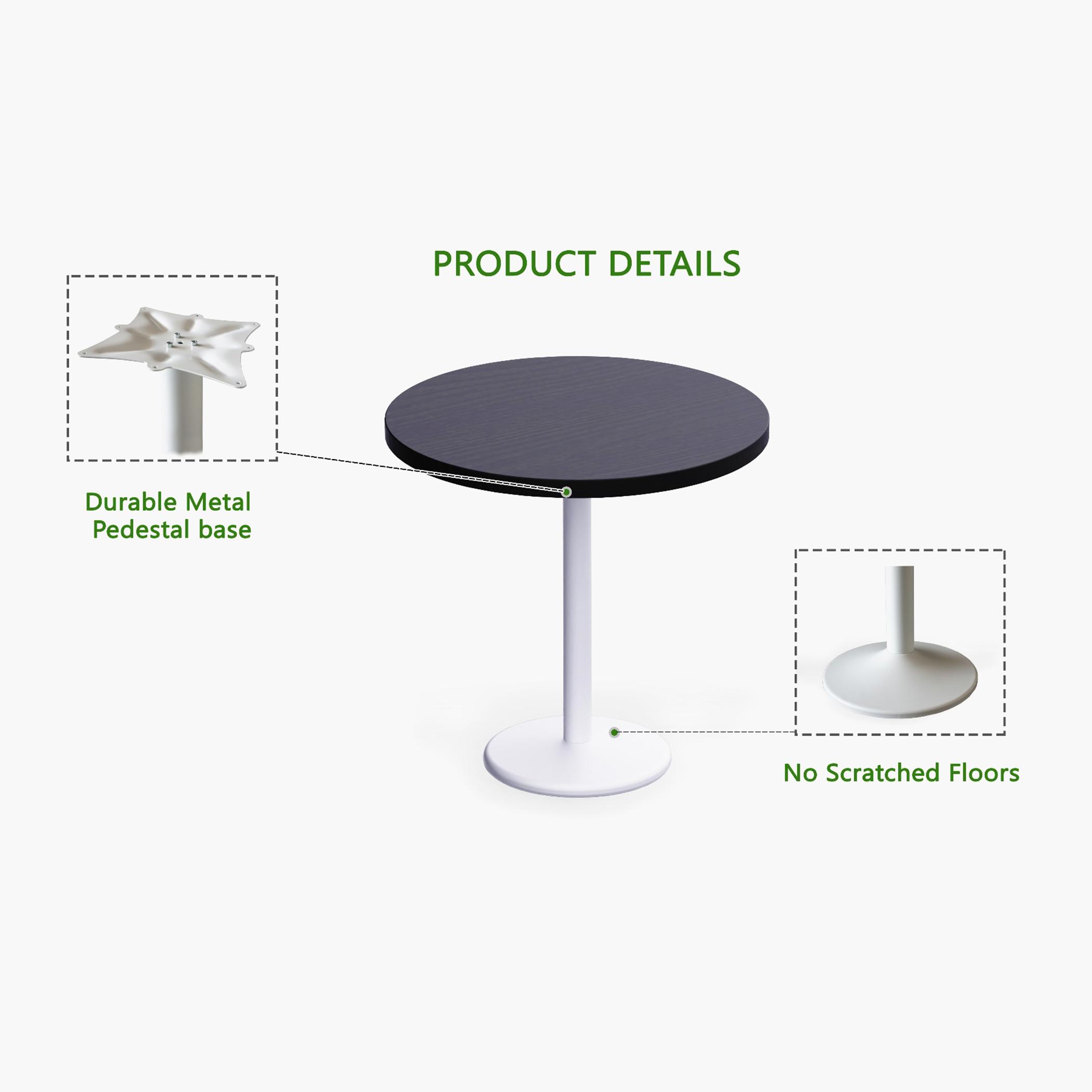 Rodo 500E Round Table with Pedestal Base - 80x2.5x75 cm-furniture-livingroom-consoletablesandmirrors-image-3
