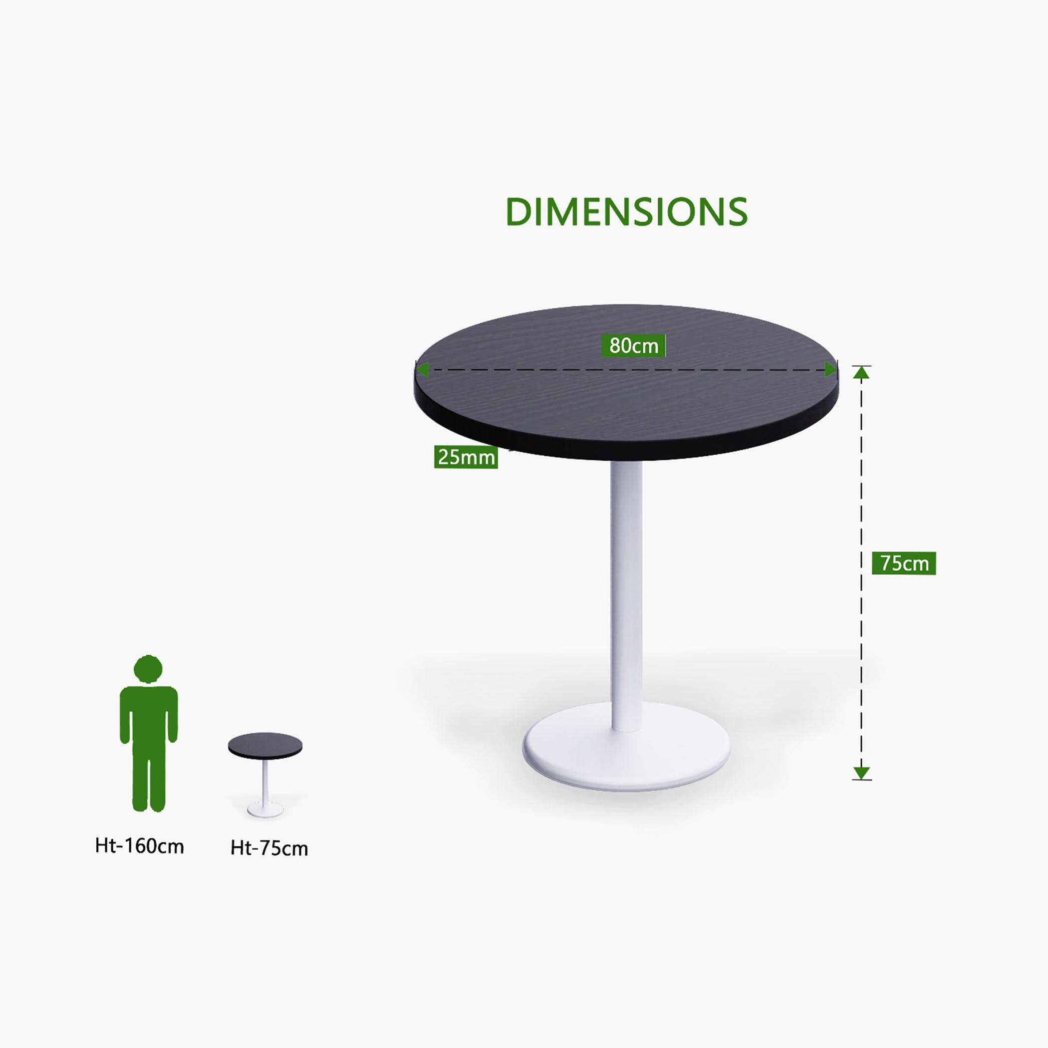 Rodo 500E Round Table with Pedestal Base - 80x2.5x75 cm-furniture-livingroom-consoletablesandmirrors-image-4