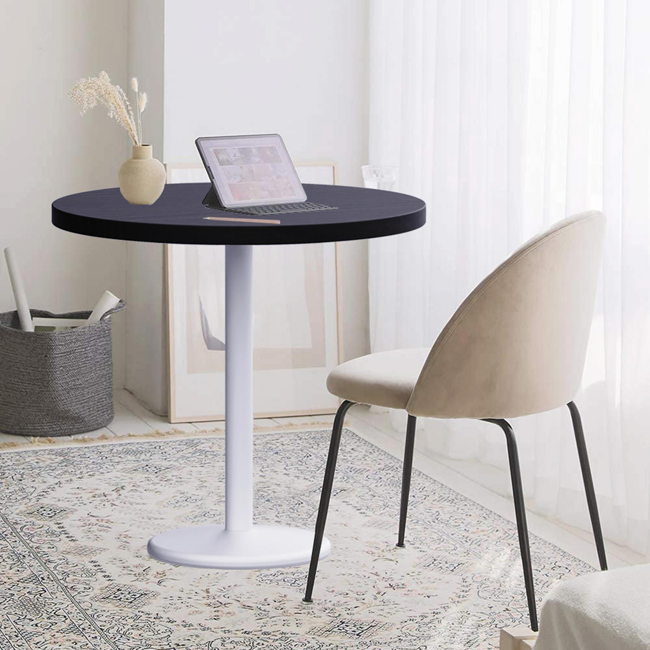 Rodo 500E Round Table with Pedestal Base - 80x2.5x75 cm-furniture-livingroom-consoletablesandmirrors-image-5