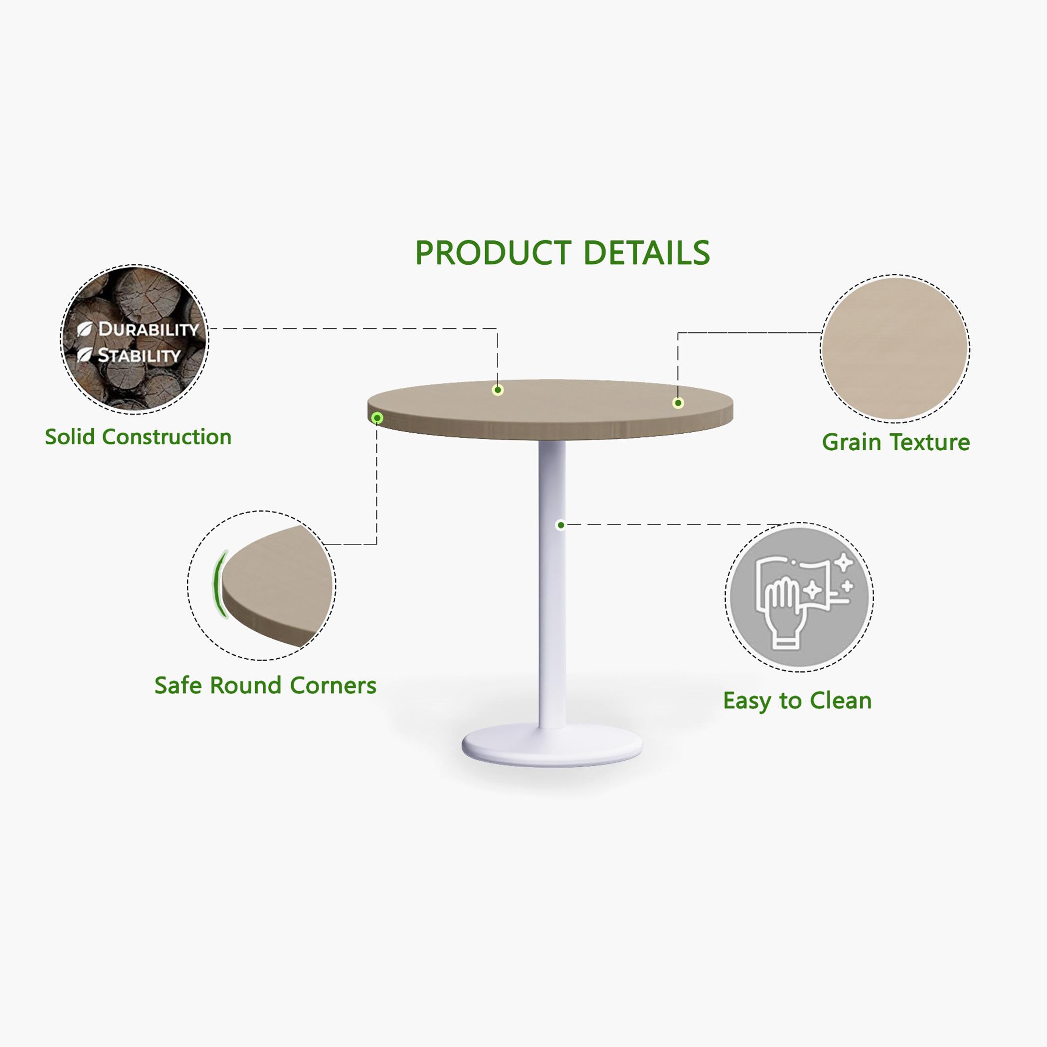 Rodo 500E Round Table with Pedestal Base - 80x2.5x75 cm-furniture-livingroom-consoletablesandmirrors-image-2