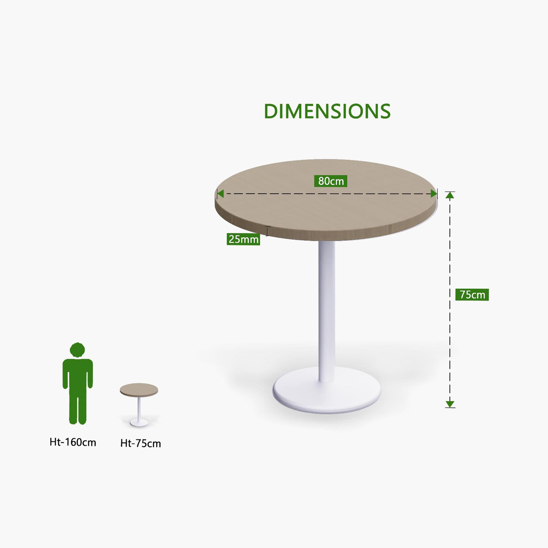 Rodo 500E Round Table with Pedestal Base - 80x2.5x75 cm-furniture-livingroom-consoletablesandmirrors-image-4