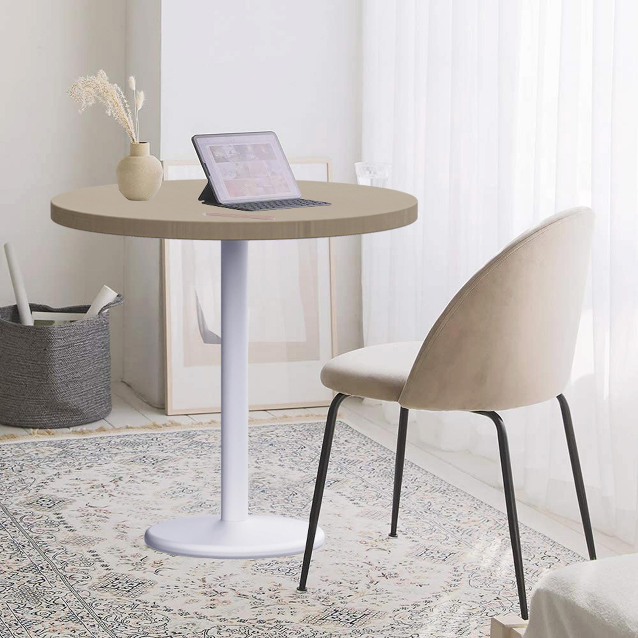 Rodo 500E Round Table with Pedestal Base - 80x2.5x75 cm-furniture-livingroom-consoletablesandmirrors-image-5