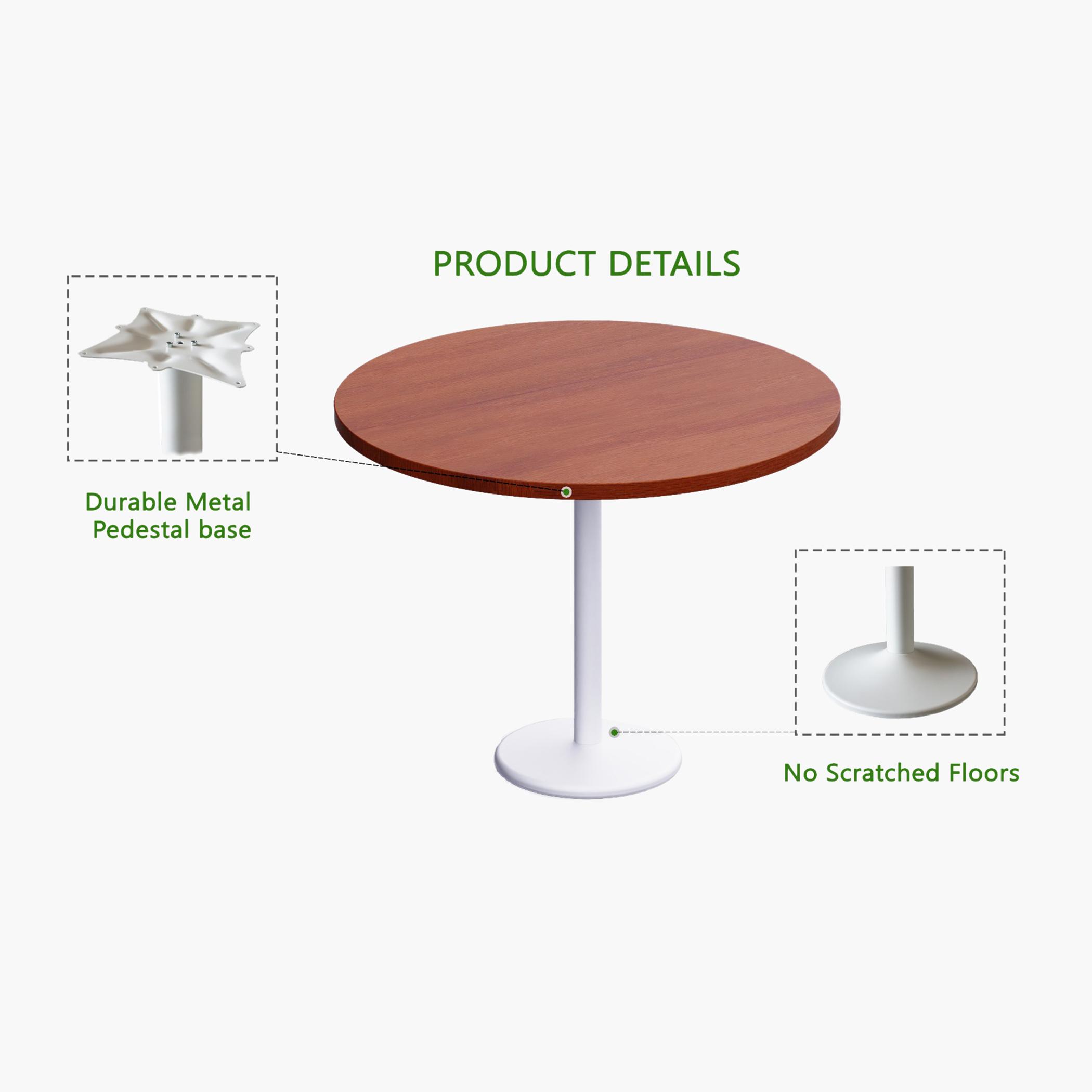 Rodo Wooden Top Table with Pedestal Base - 100x25x75 cm-furniture-livingroom-consoletablesandmirrors-image-3