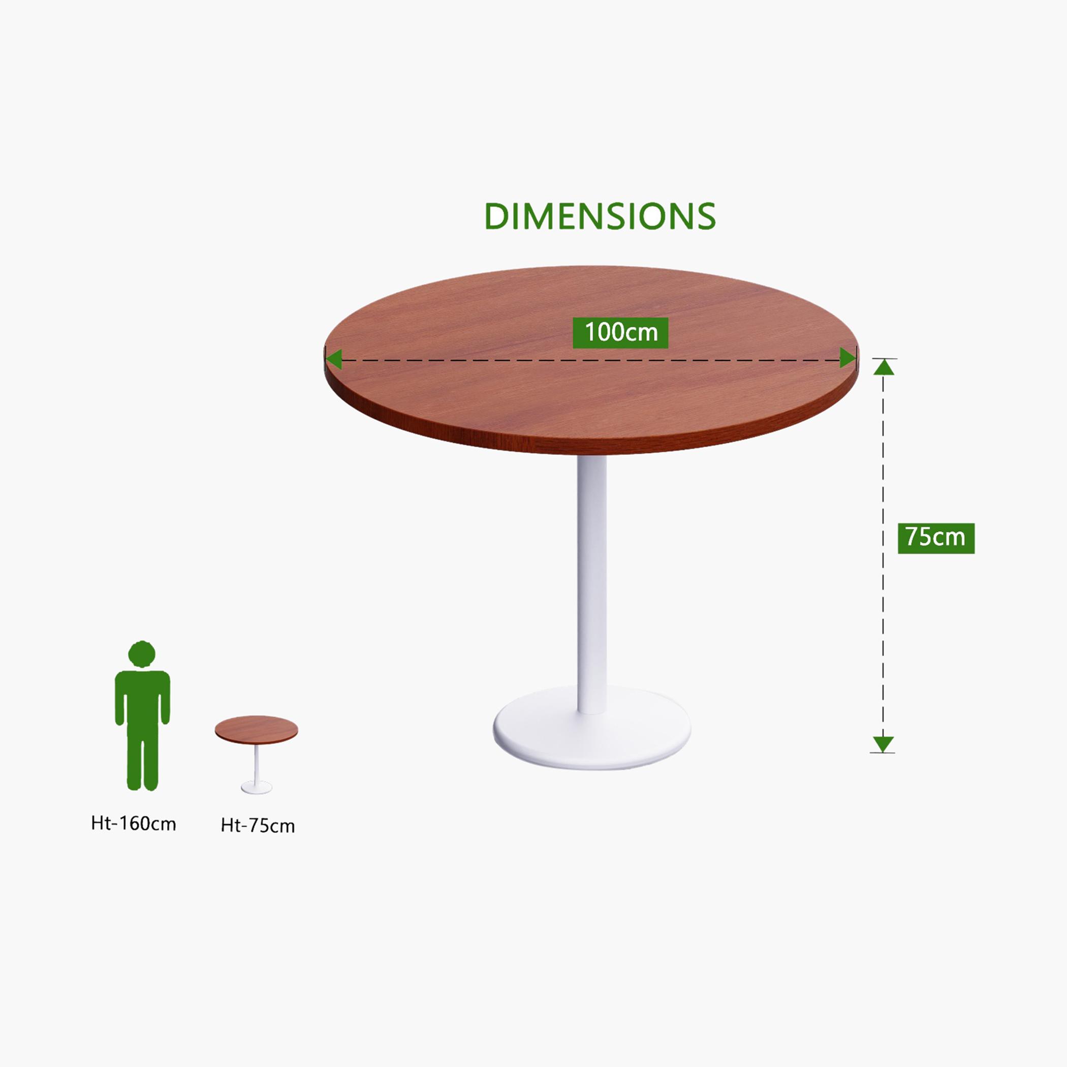Rodo Wooden Top Table with Pedestal Base - 100x25x75 cm-furniture-livingroom-consoletablesandmirrors-image-4