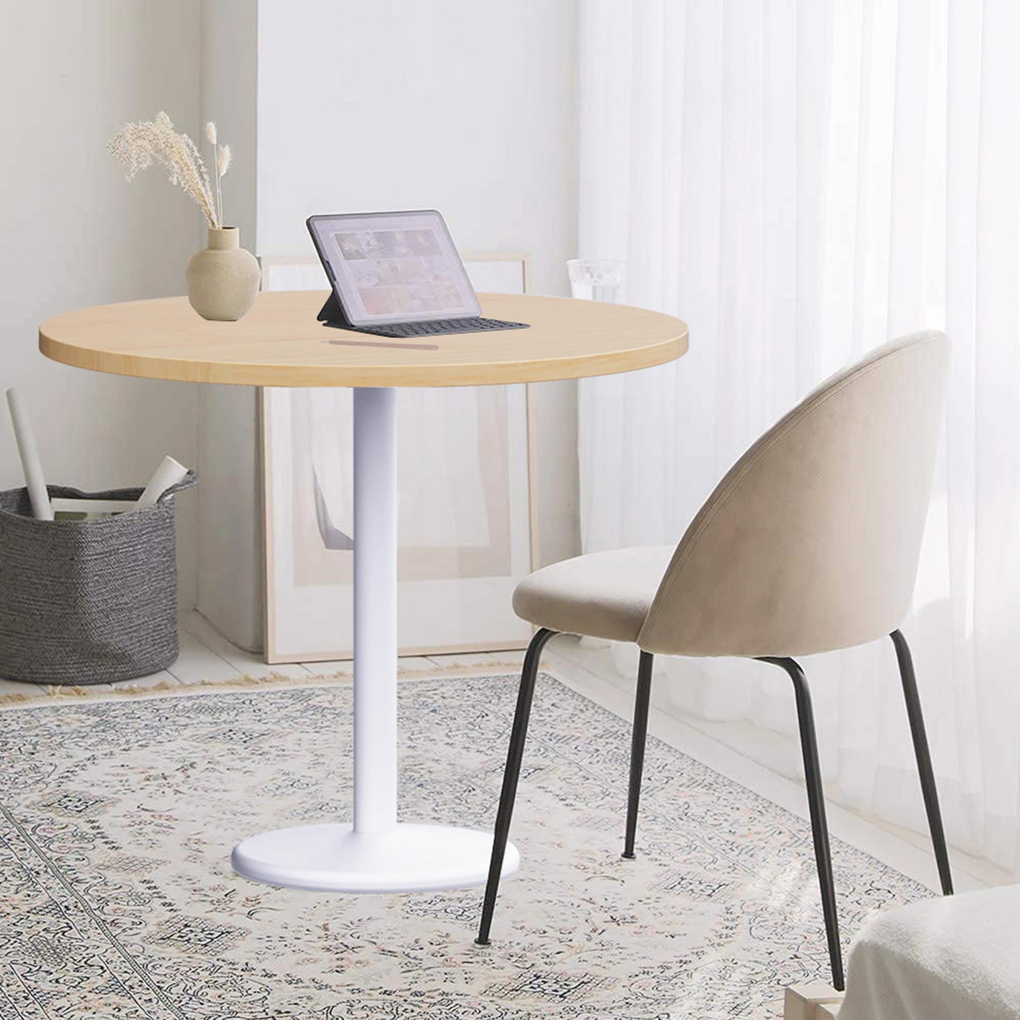 Rodo 500E Round Table with Pedestal Base - 100x2.5x75 cm-furniture-livingroom-consoletablesandmirrors-image-5