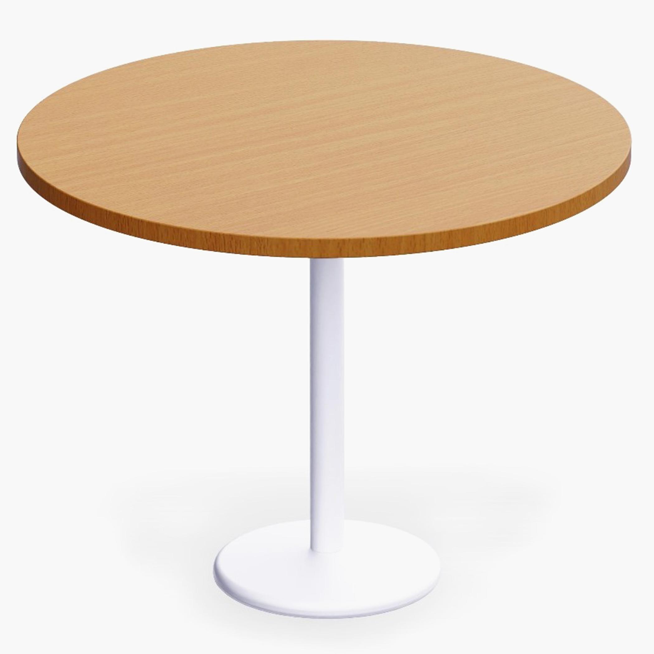 Rodo 500E Round Table with Pedestal Base - 100x2.5x75 cm-furniture-livingroom-consoletablesandmirrors-image-1