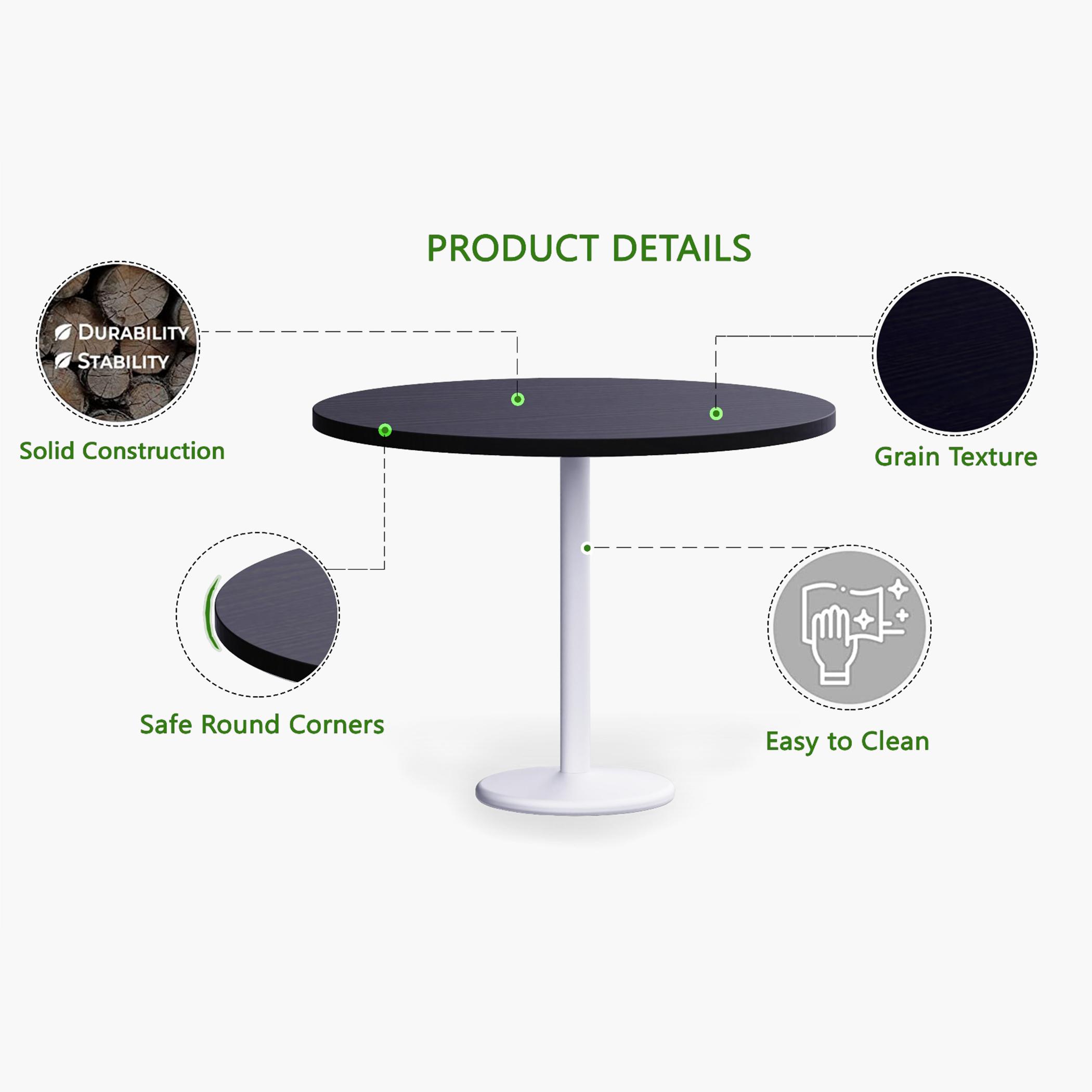 Rodo Wooden Top Table with Pedestal Base - 100x25x75 cm-furniture-livingroom-consoletablesandmirrors-image-2