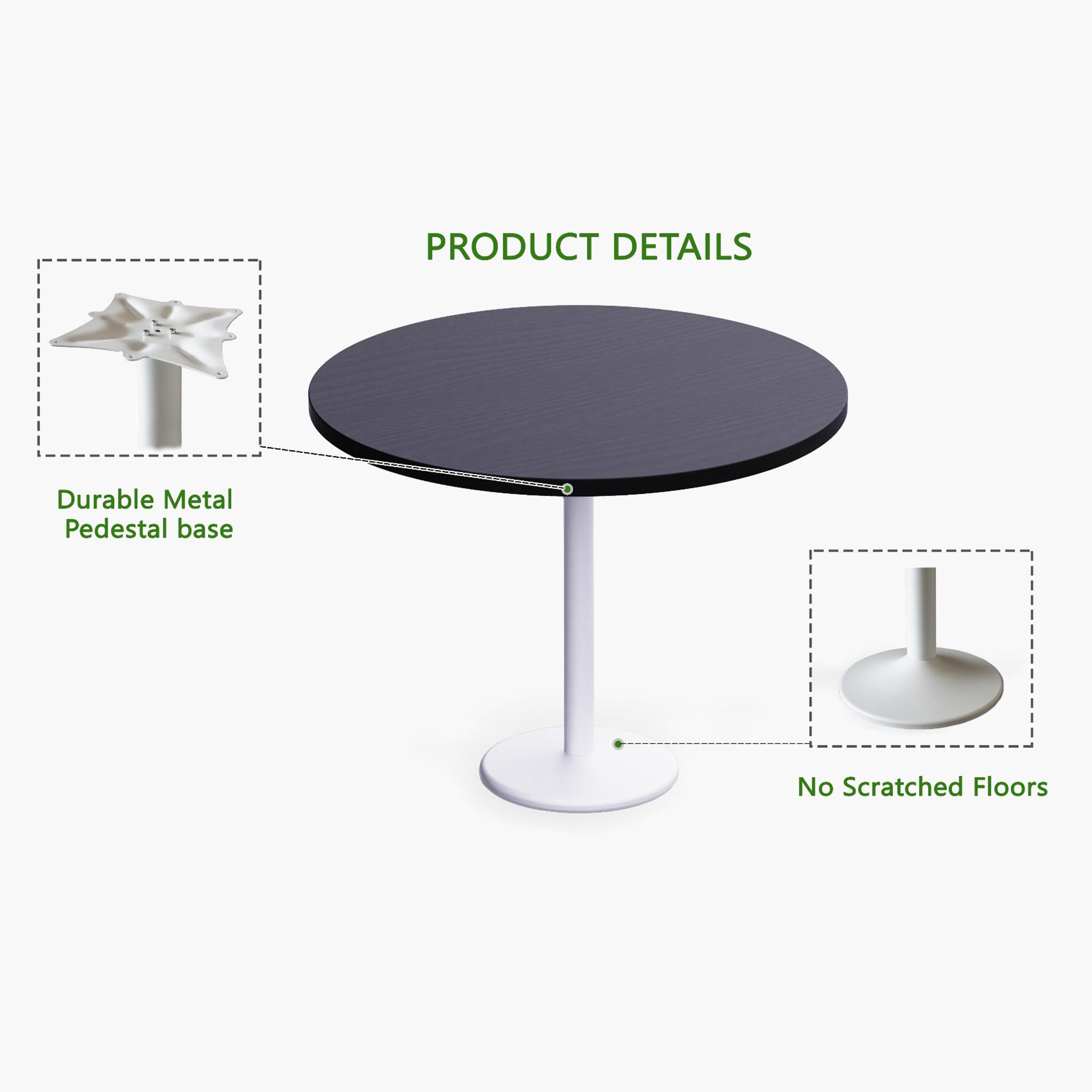 Rodo Wooden Top Table with Pedestal Base - 100x25x75 cm-furniture-livingroom-consoletablesandmirrors-image-3