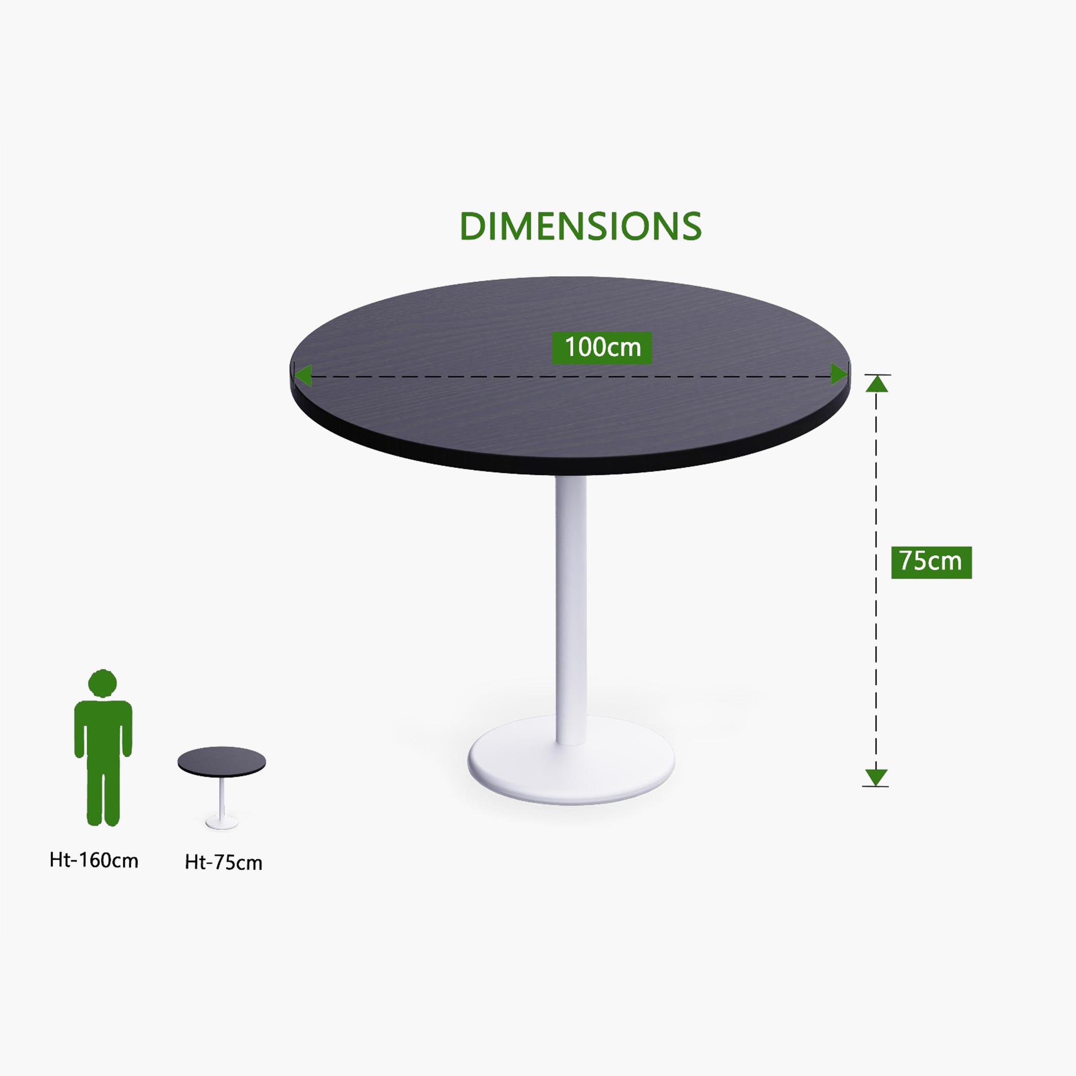 Rodo Wooden Top Table with Pedestal Base - 100x25x75 cm-furniture-livingroom-consoletablesandmirrors-image-4