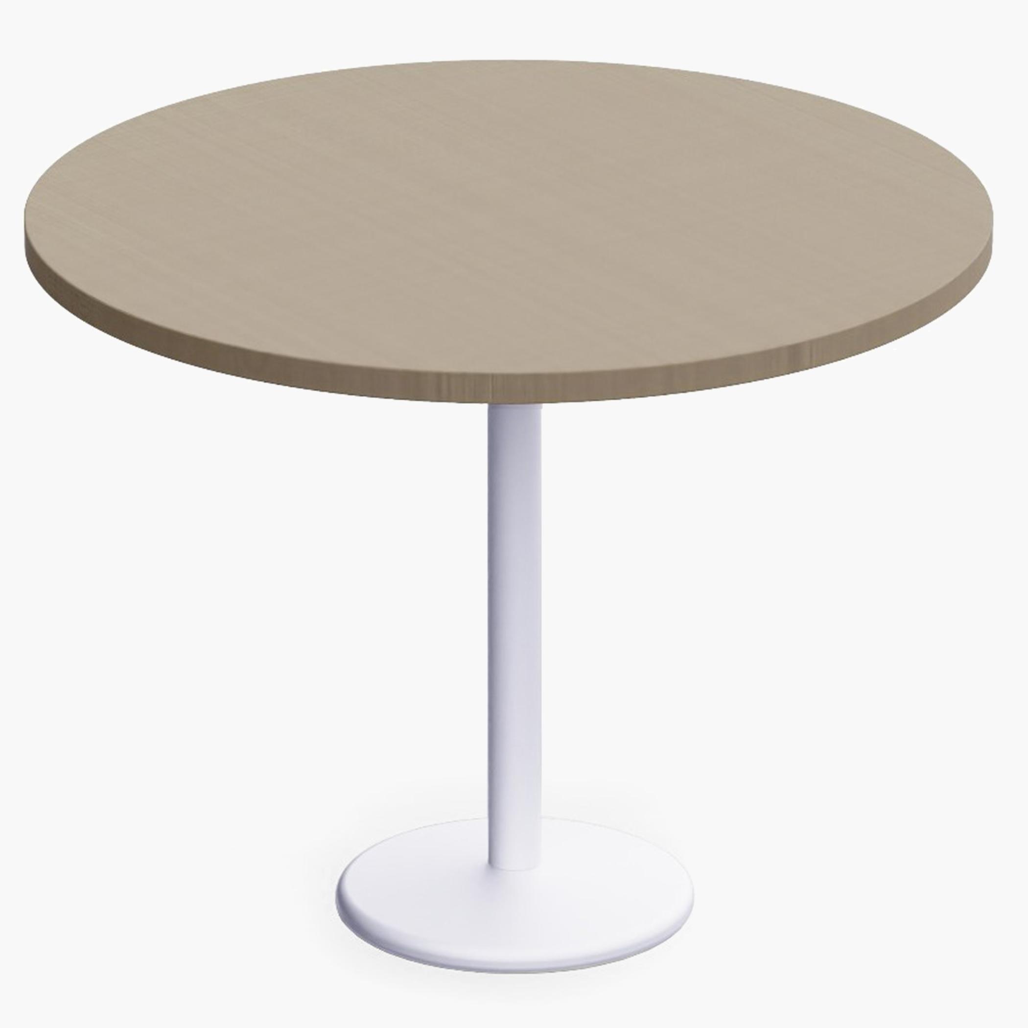 Modern Wooden Round Table - 100x2.5x75 cm-furniture-livingroom-consoletablesandmirrors-image-1
