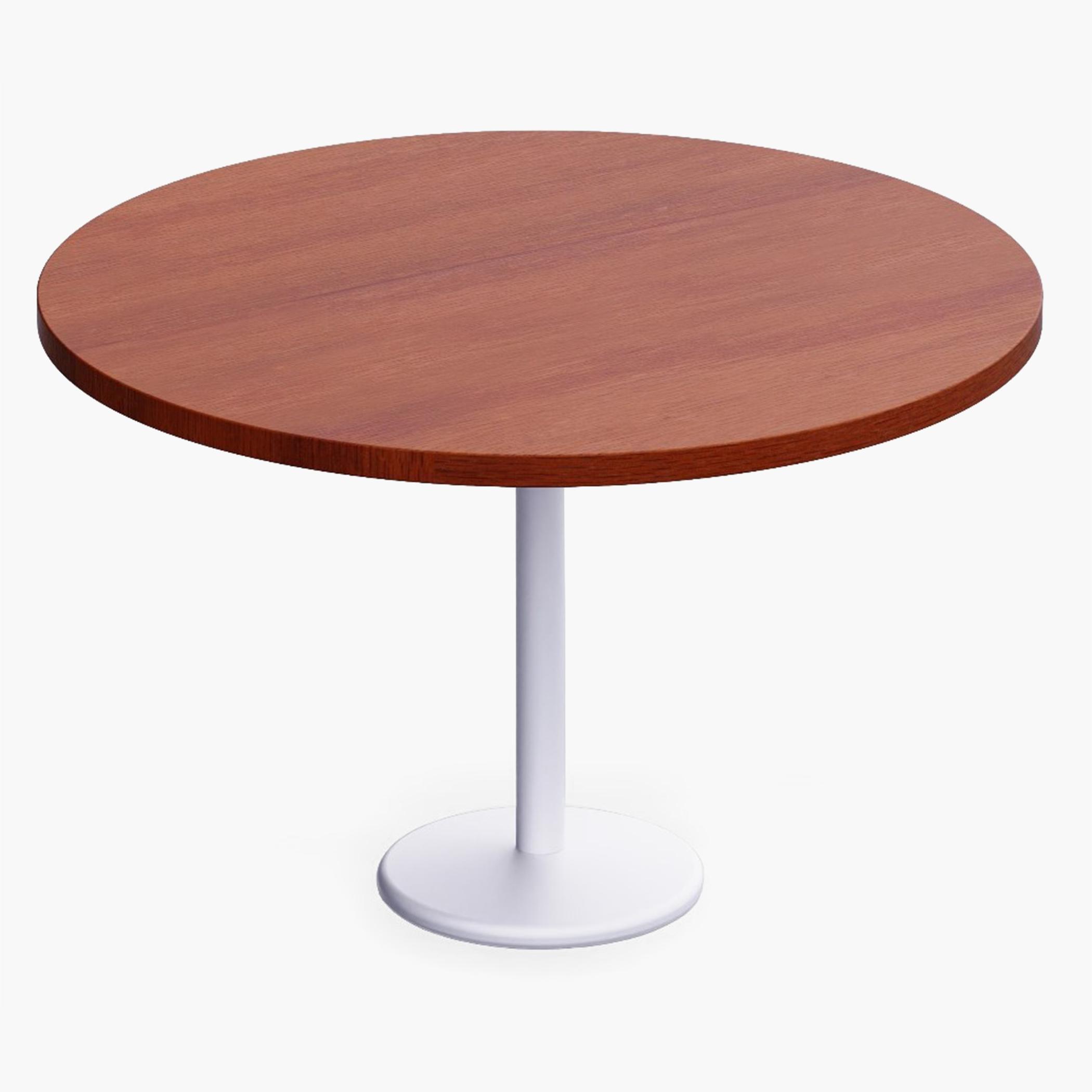 Modern Wooden Round Table - 120x75x25 cms-furniture-livingroom-consoletablesandmirrors-image-1