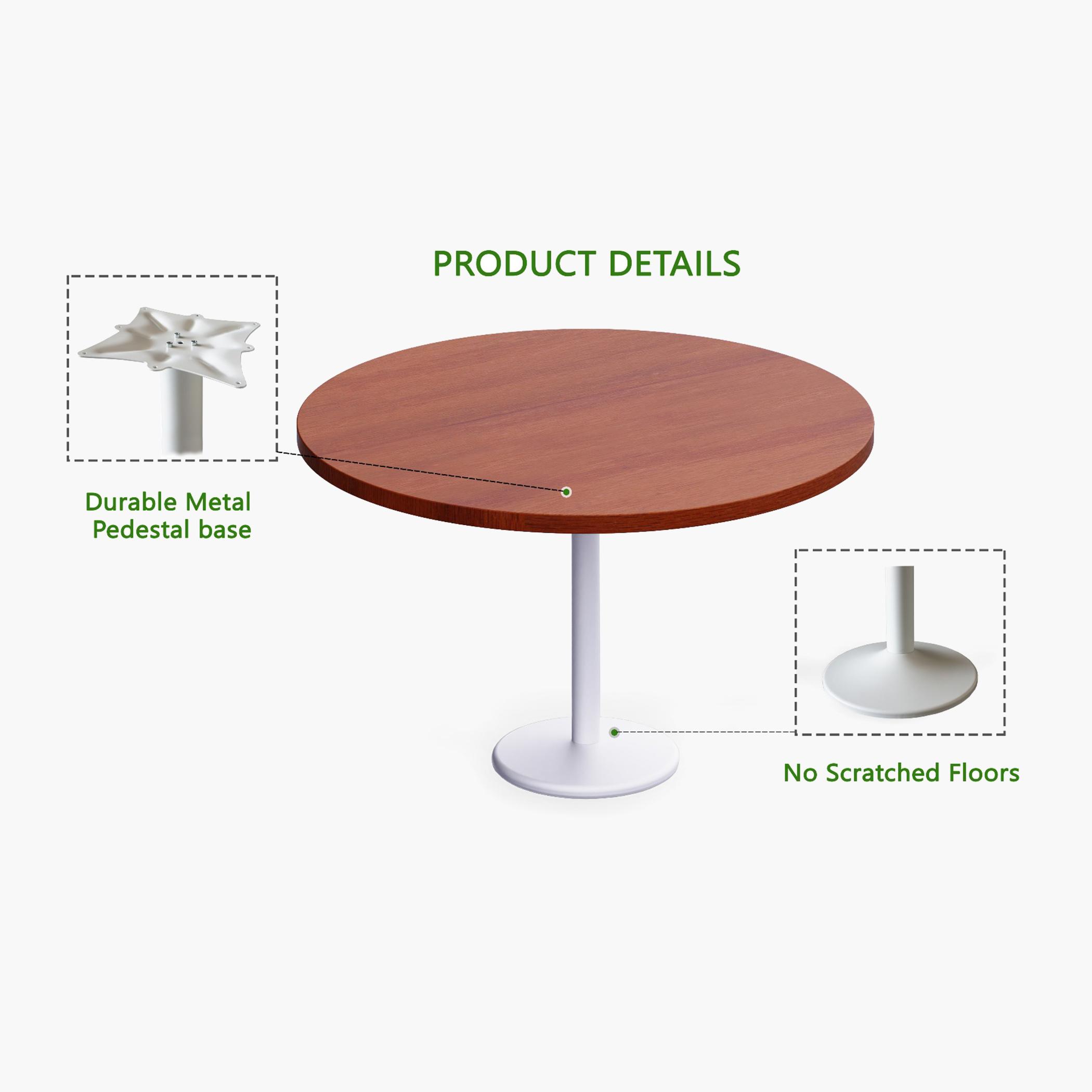 Modern Wooden Round Table - 120x75x25 cms-furniture-livingroom-consoletablesandmirrors-image-3
