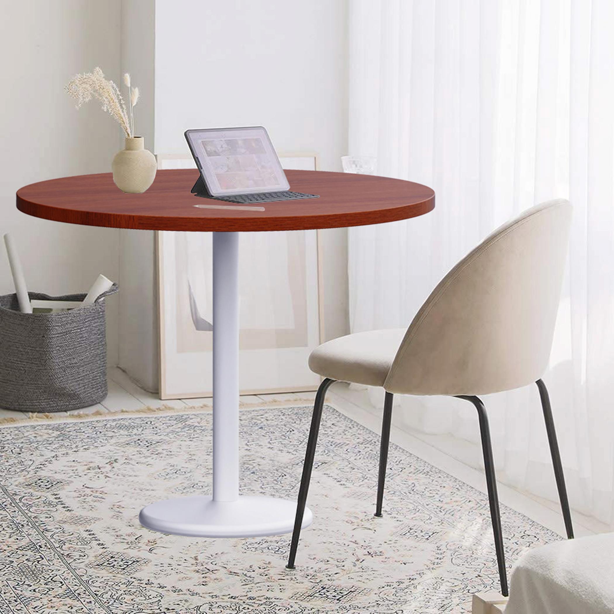Modern Wooden Round Table - 120x75x25 cms-furniture-livingroom-consoletablesandmirrors-image-5