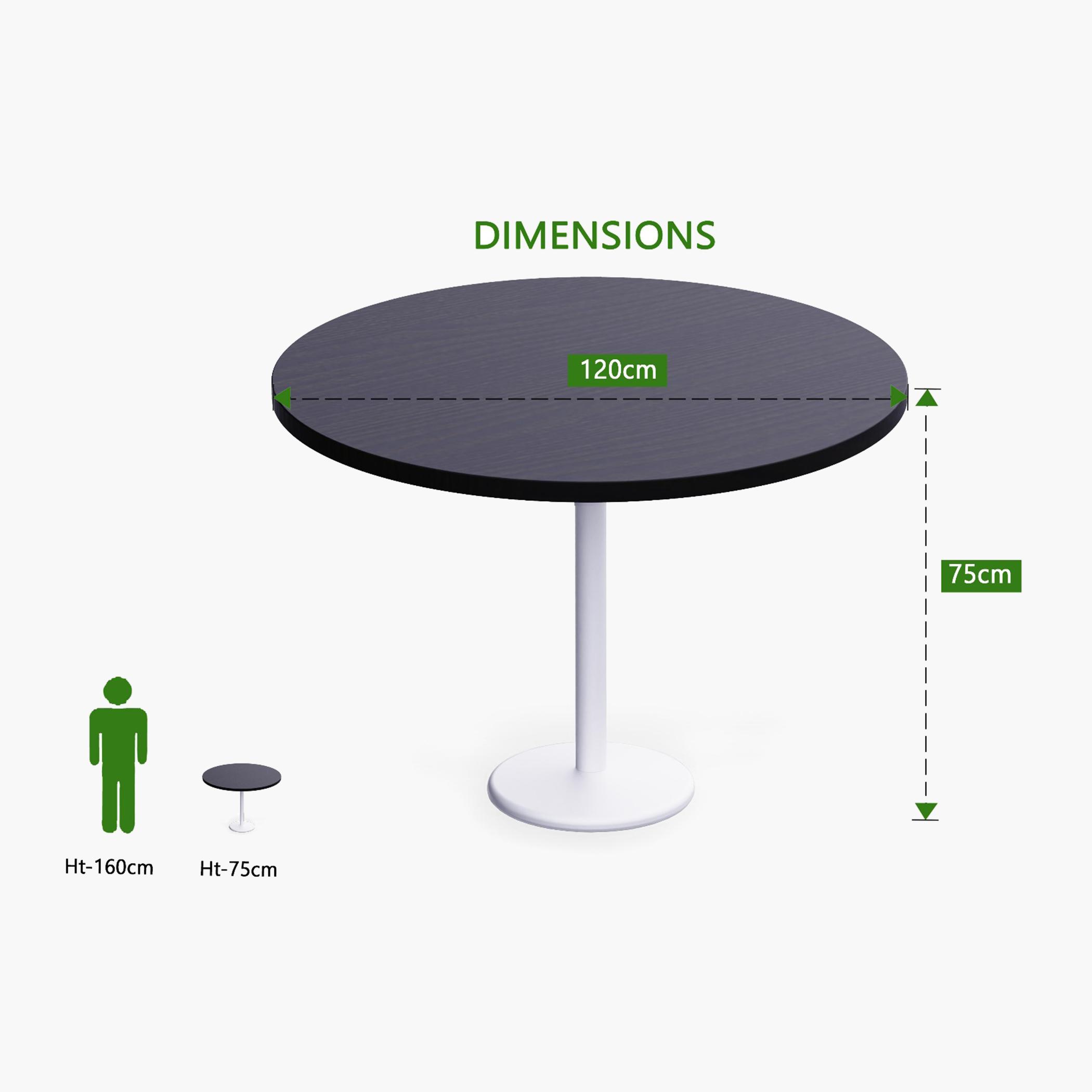 Rodo 500E Wooden Round Table - 120x2.5x75 cms-furniture-livingroom-consoletablesandmirrors-image-4