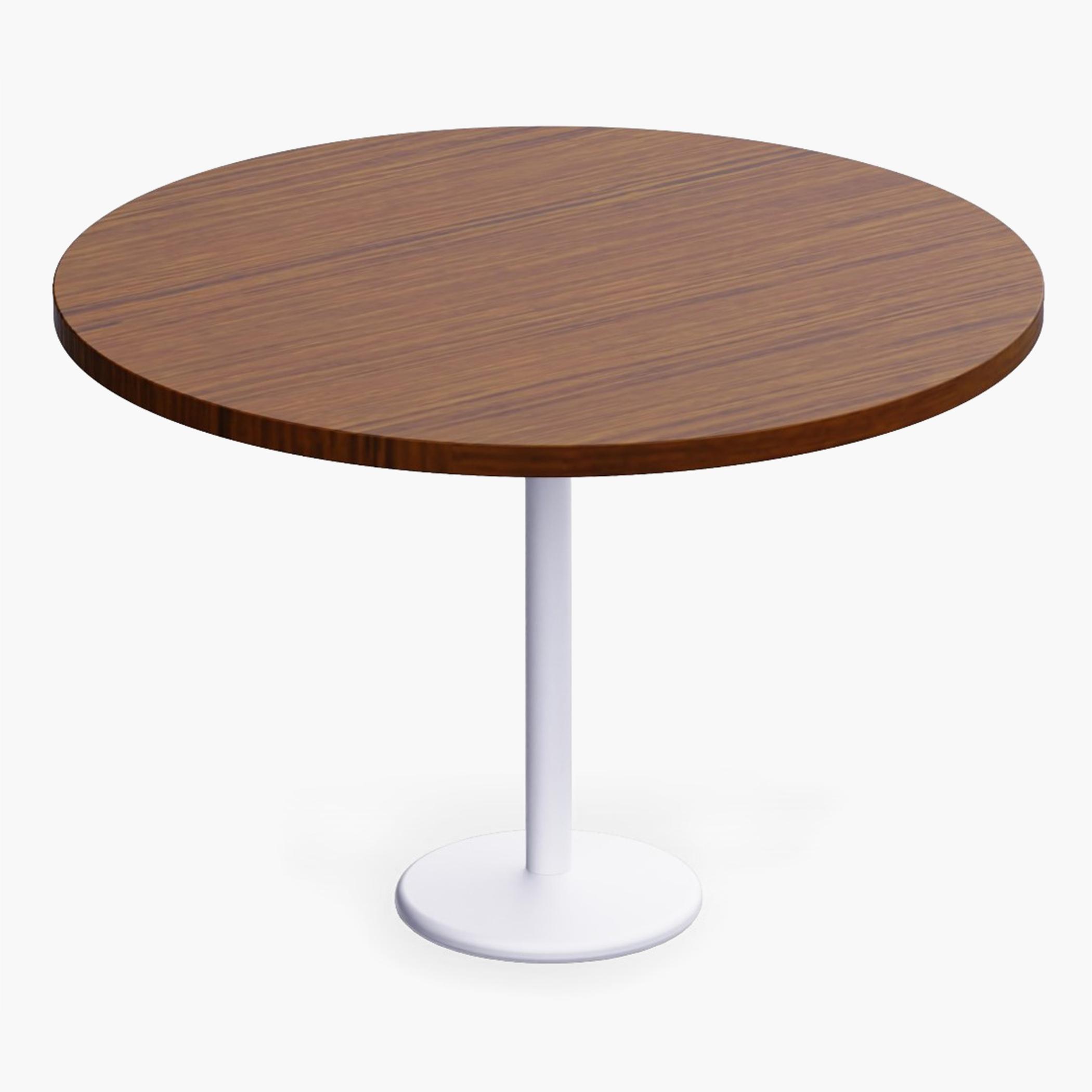 Rodo Wooden Top Table with Pedestal Base - 120x25x75 cms-furniture-livingroom-consoletablesandmirrors-image-1