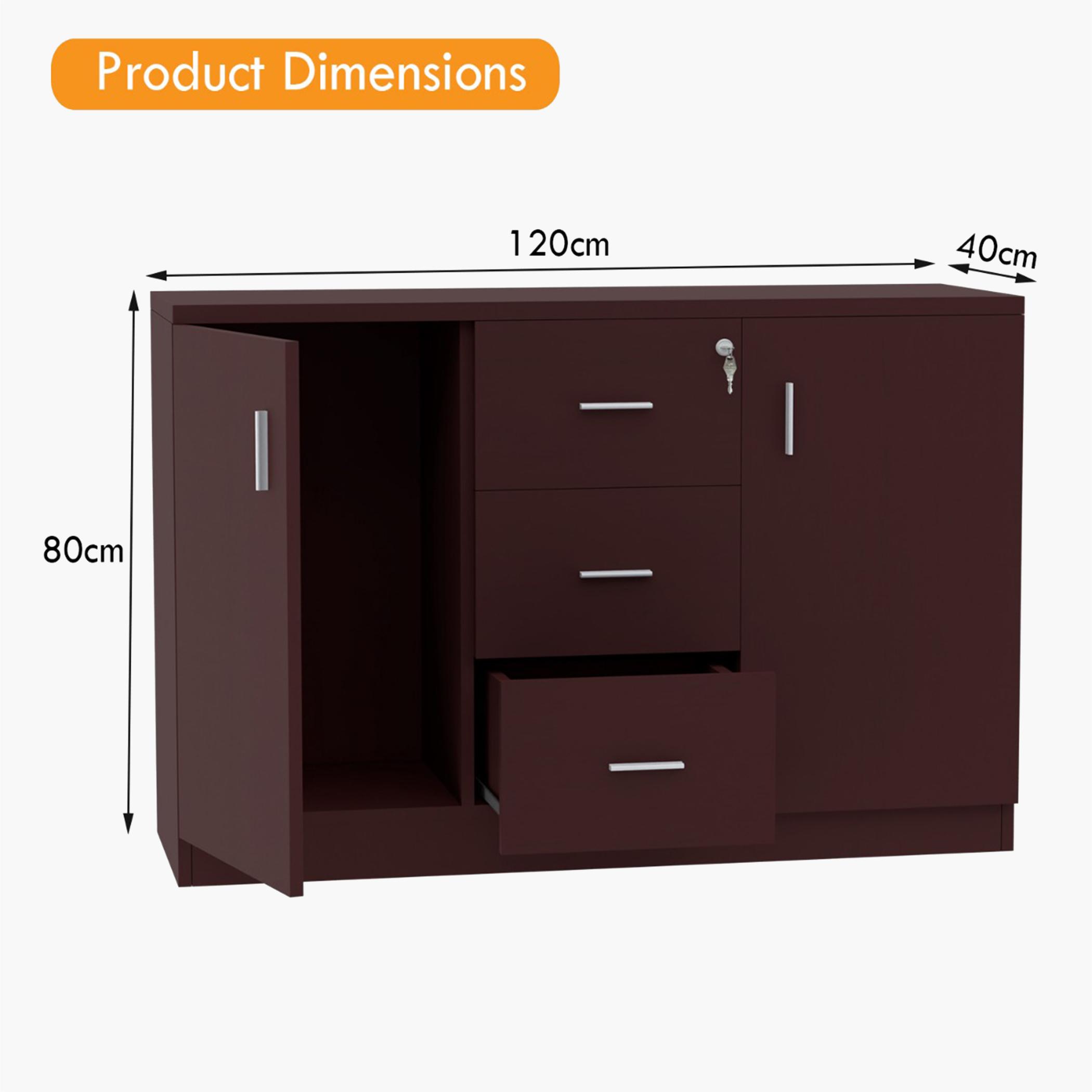 Argent Credenza - 120x40x80 cm-furniture-bedroom-chestofdrawers-image-5