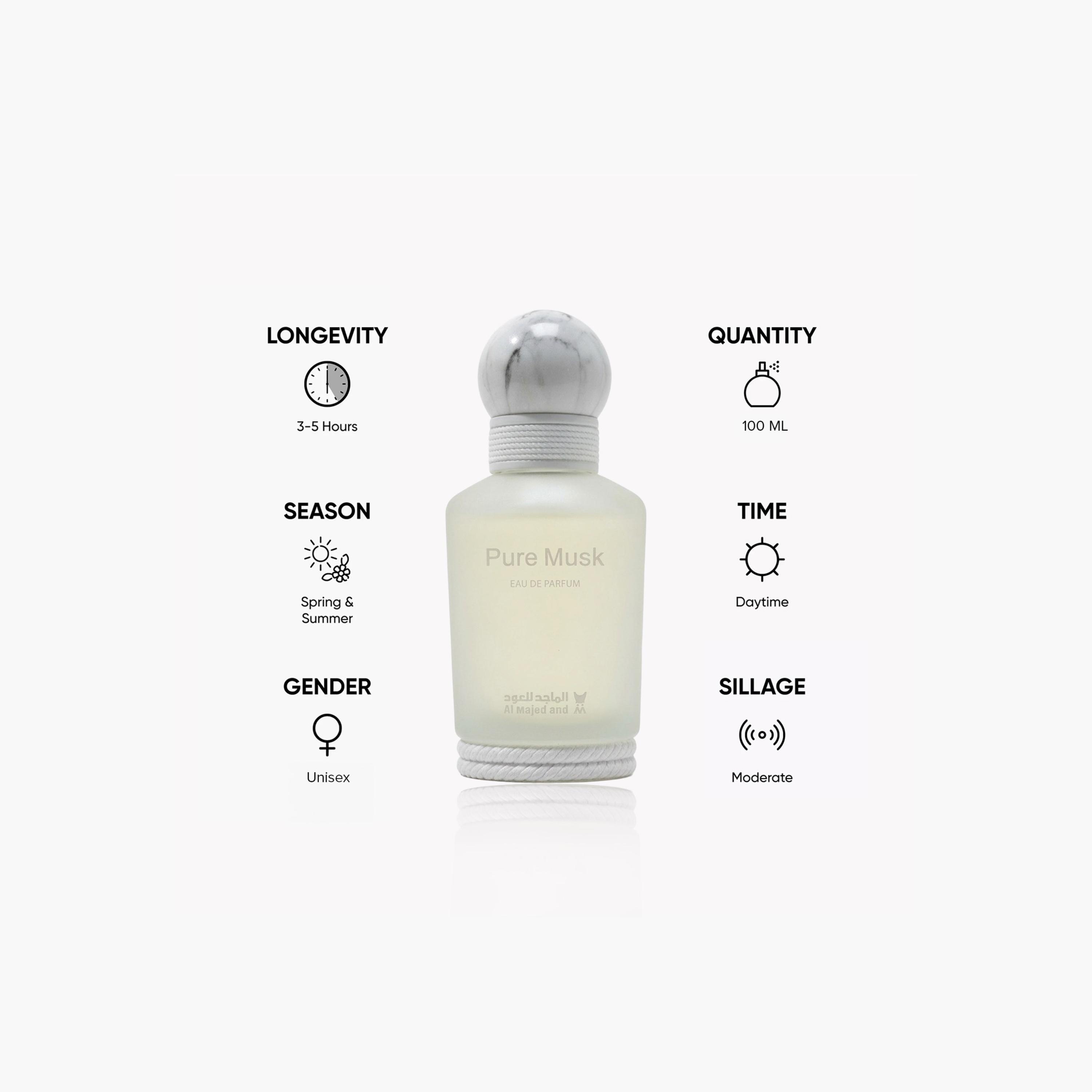 Al Majed For Oud Pure Musk Eau De Parfum - 100 ml-beautyandpersonalcare-fragrance-unisex-image-3