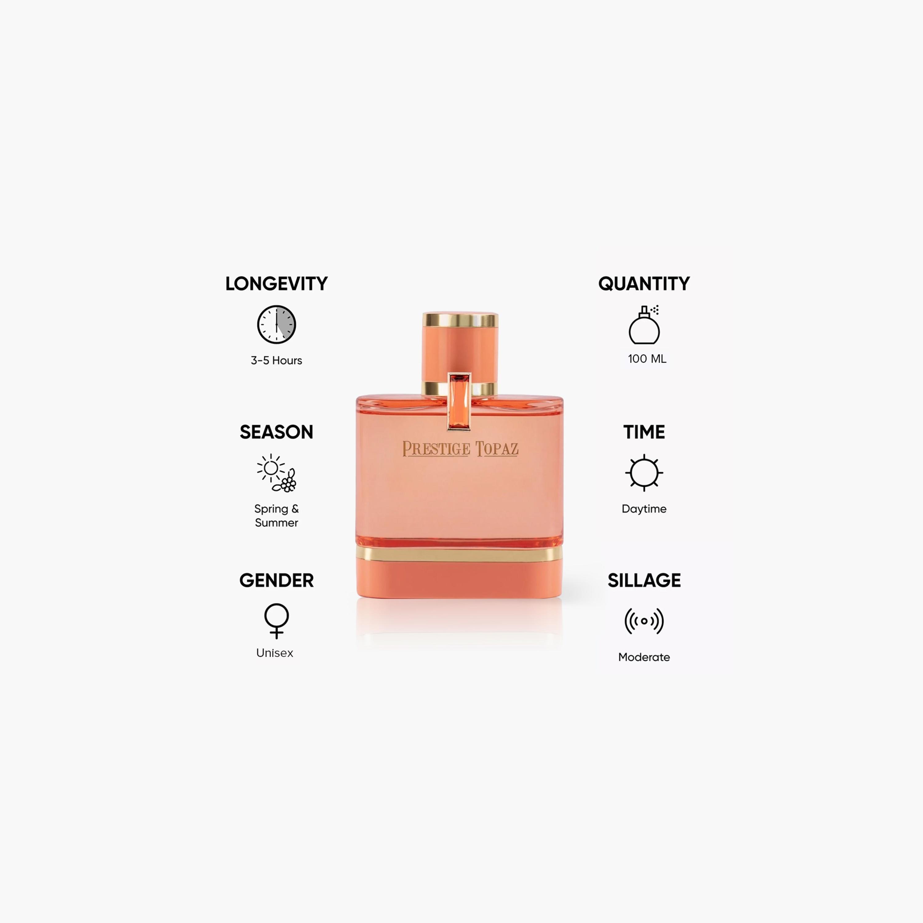 Al Majed For Oud Prestige Topaz Eau De Parfum - 100 ml-beautyandpersonalcare-fragrance-unisex-image-3