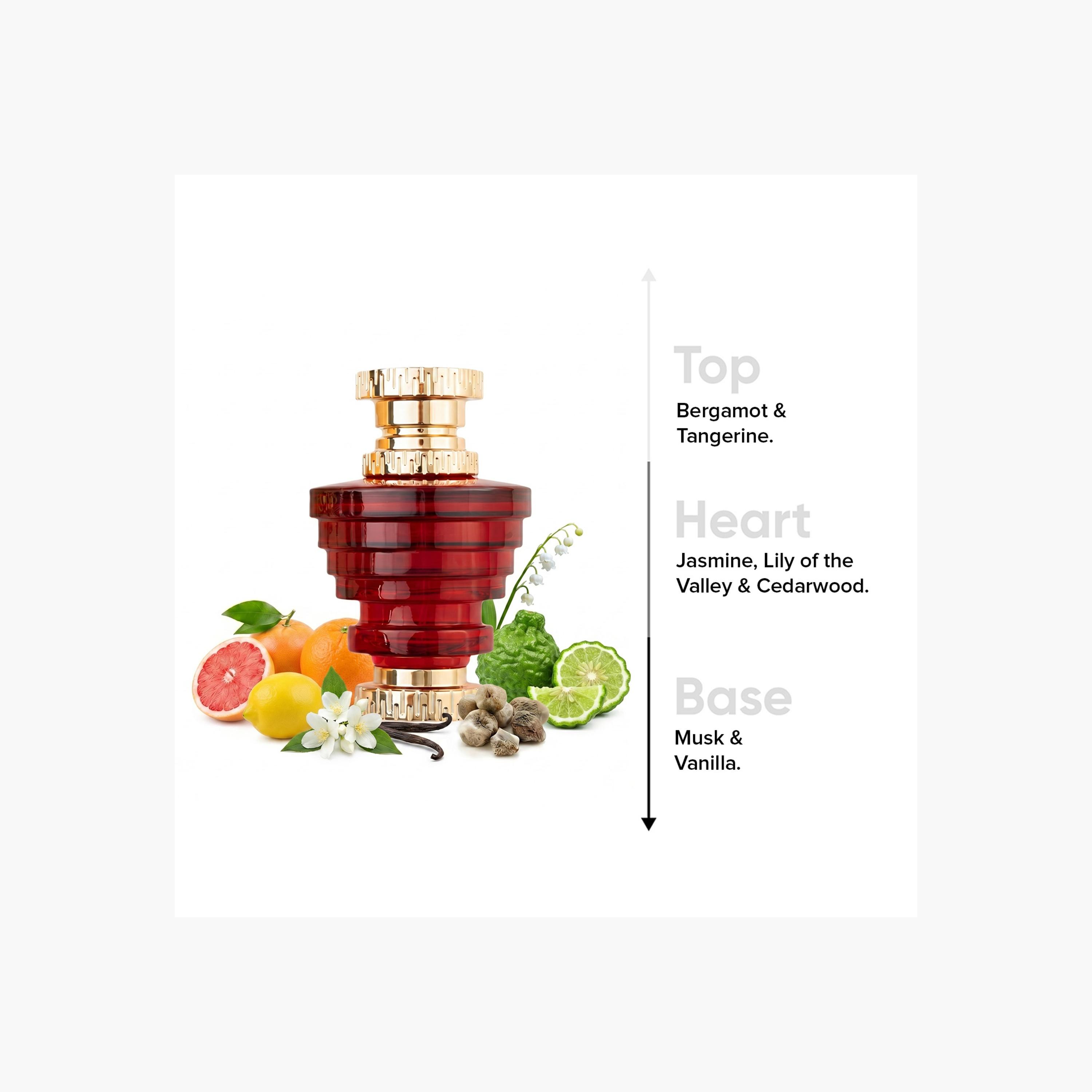 Al Majed For Oud Ranan VIP Red Eau De Parfum for Women - 100 ml-beautyandpersonalcare-fragrance-women-image-2