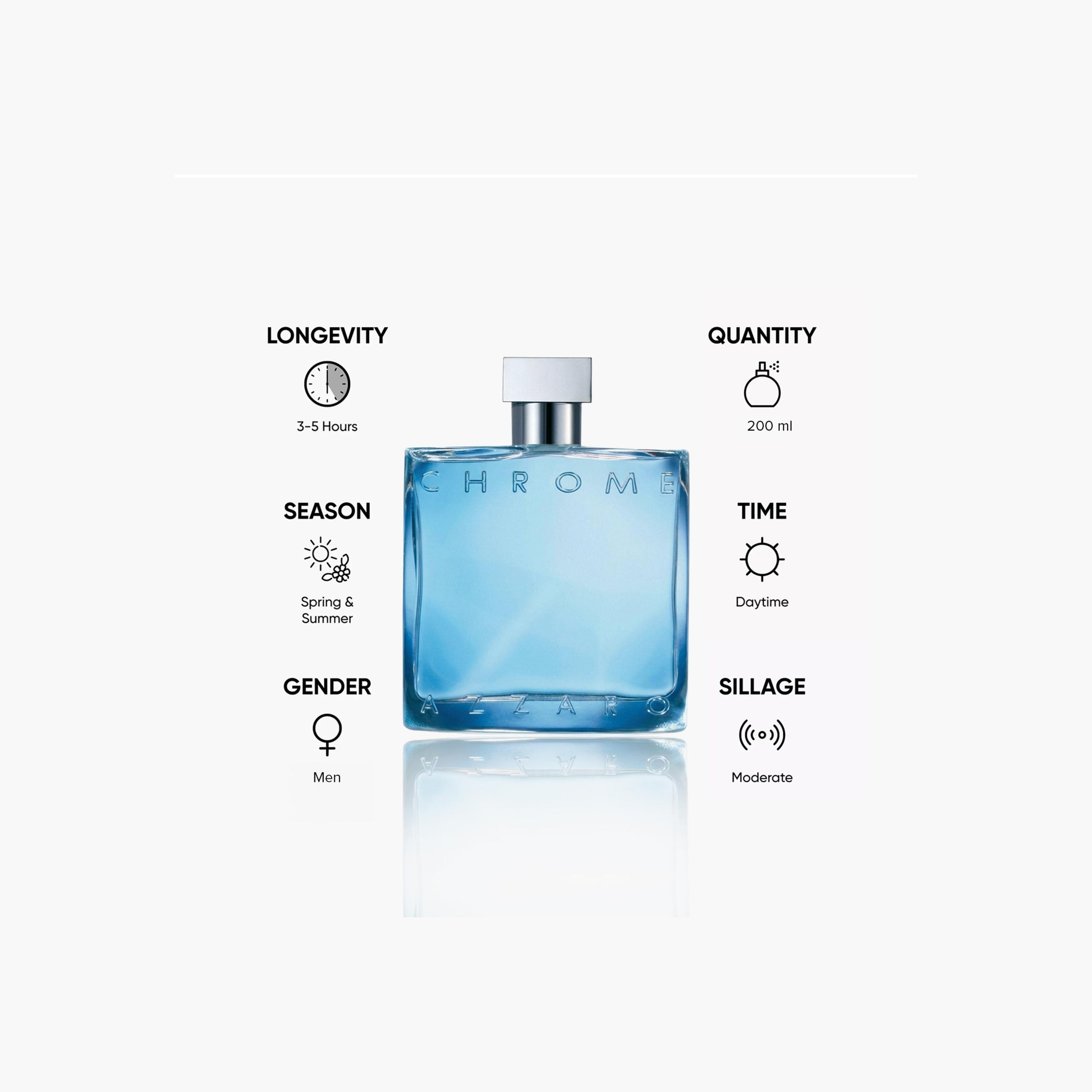 Azzaro Chrome Eau De Toilette for Men - 200 ml-beautyandpersonalcare-fragrance-men-image-4